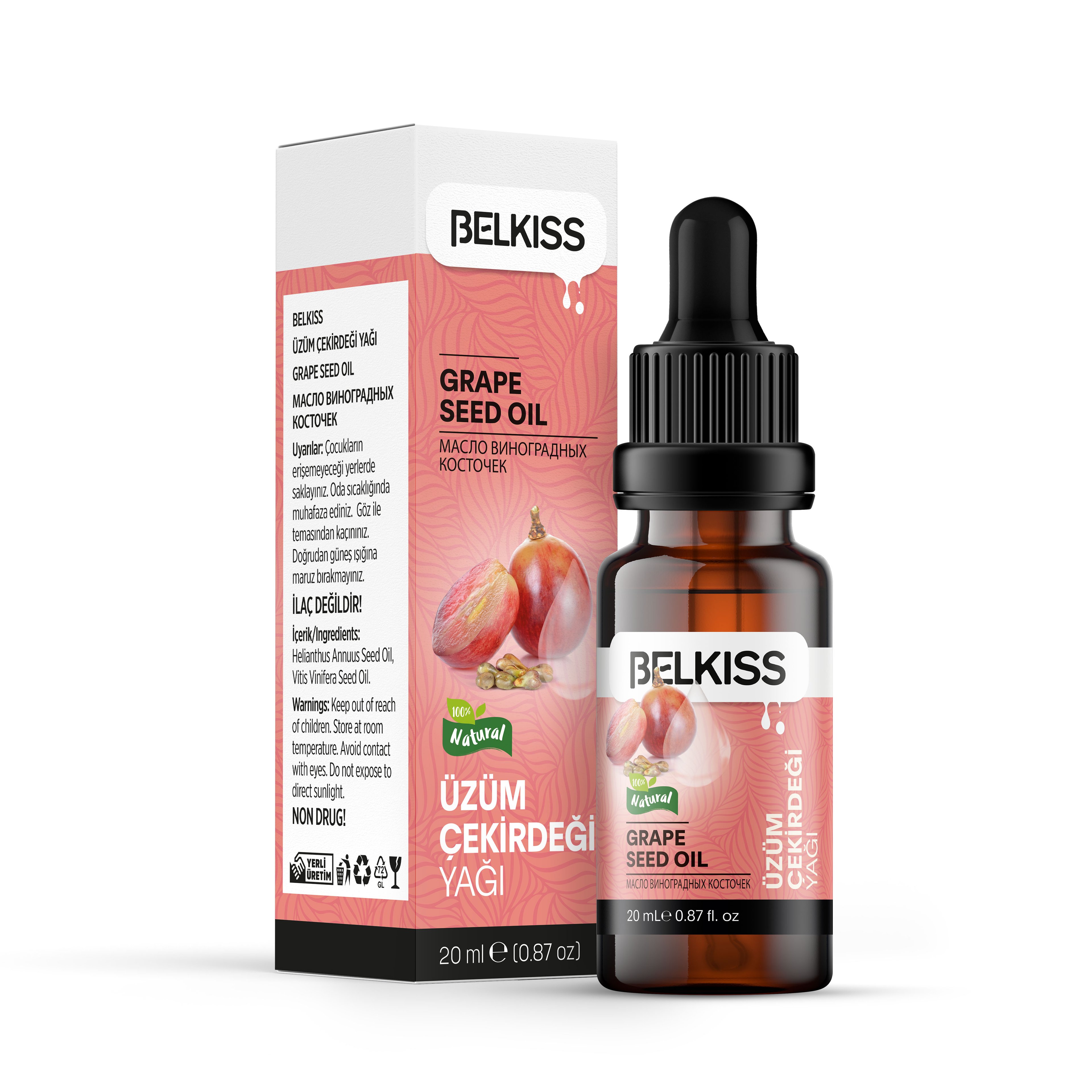 Belkıss Üzüm Çekirdeği Yağı 20ml