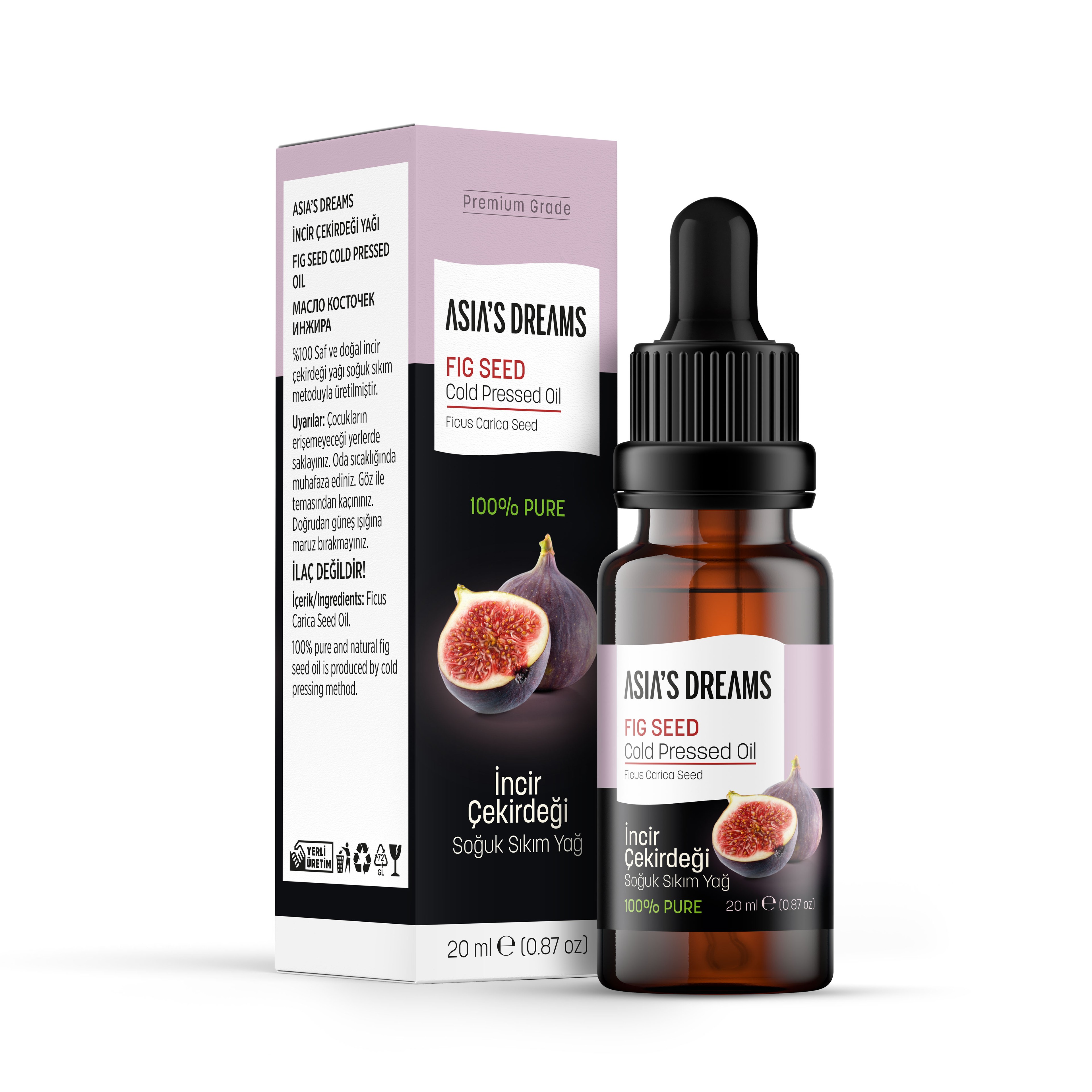 Asia's Dreams İncir Çekirdeği Soğuk Sıkım Yağ 20ml