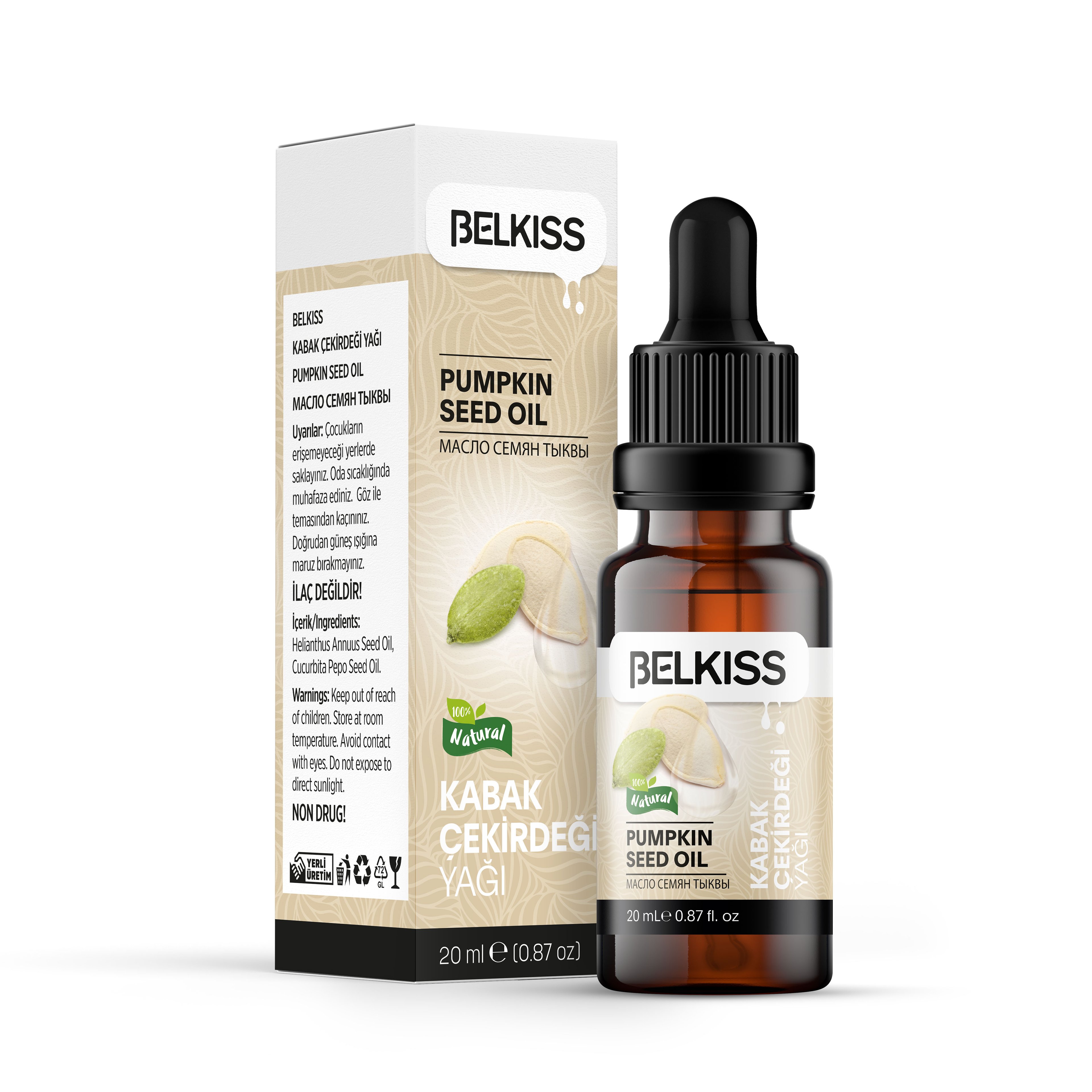 Belkıss Kabak Çekirdeği Yağı 20ml