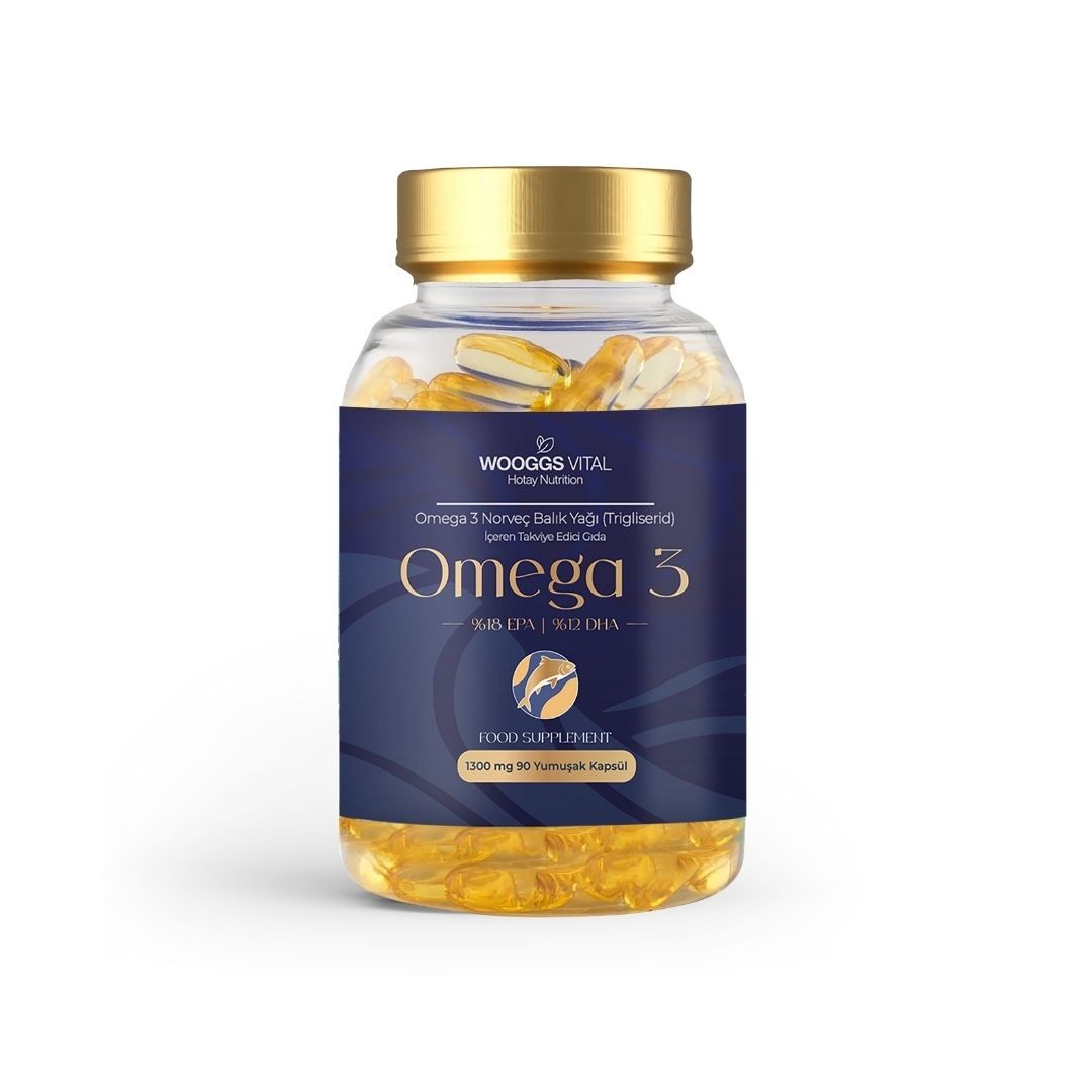 Wooggs Vital Omega 3 Norveç Balık Yağı (Trigliserid) İTEG 90 SOFT JEL