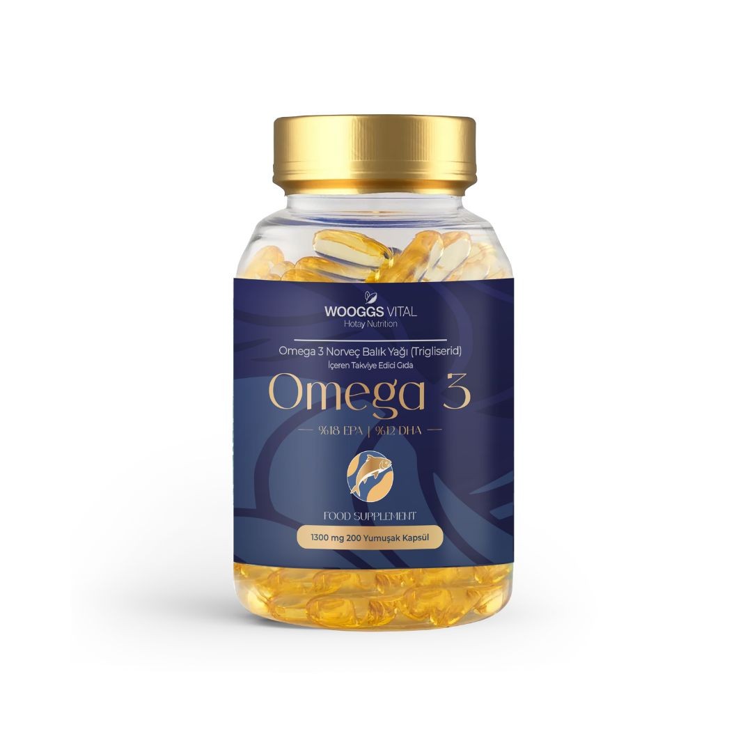 Wooggs Vital Omega 3 Norwegian Fish Oil (Triglyceride) Containing Supplementary Food