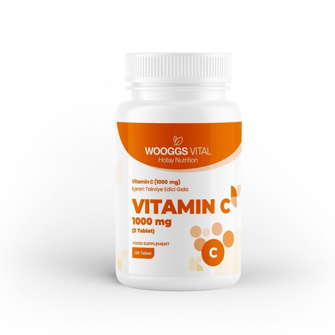 Wooggs Vital Vitamin C (1000 mg) Food Supplement120 Tablets