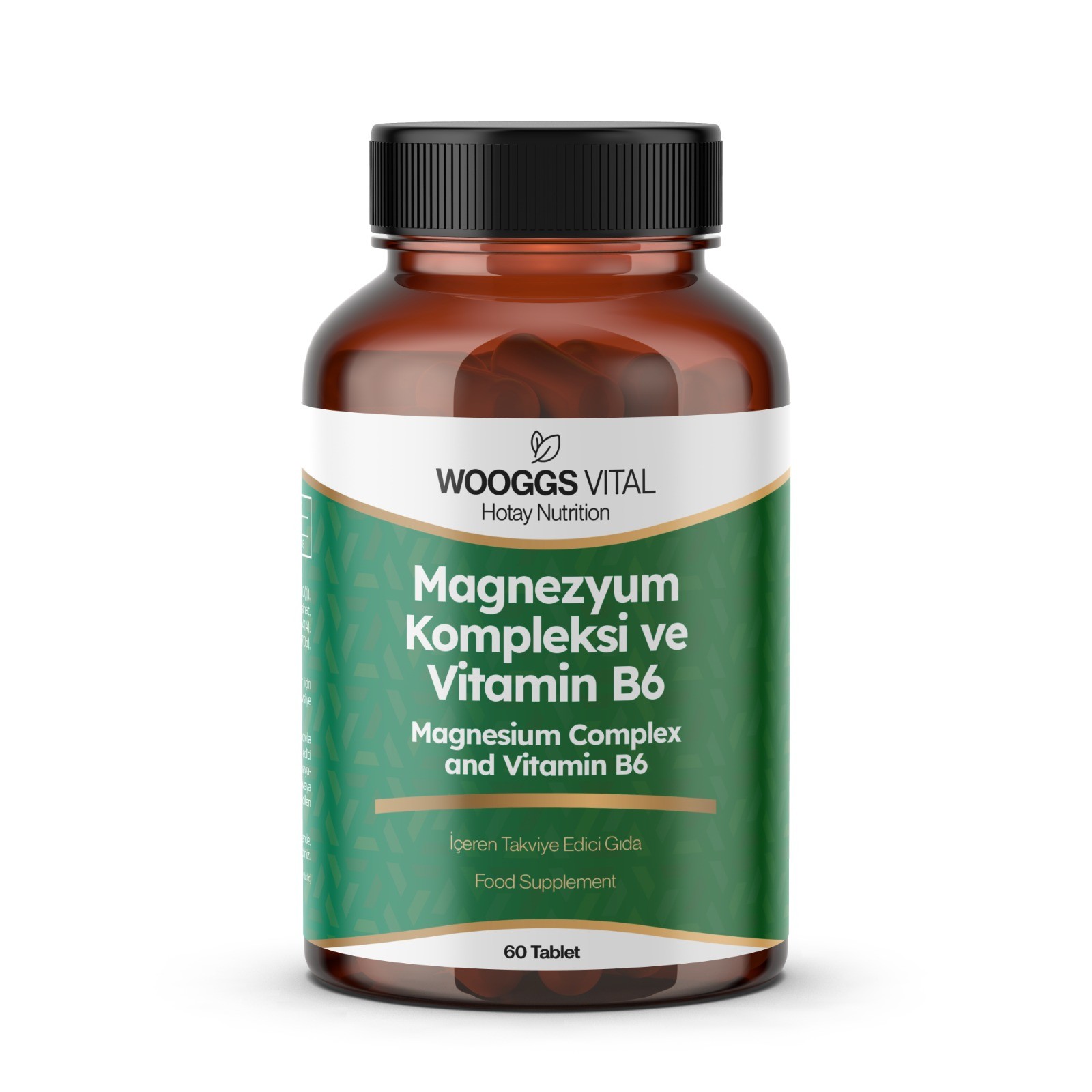 Wooggs Vital Magnezyum Kompleksi ve Vitamin B6 İçeren Takviye Edici Gıda