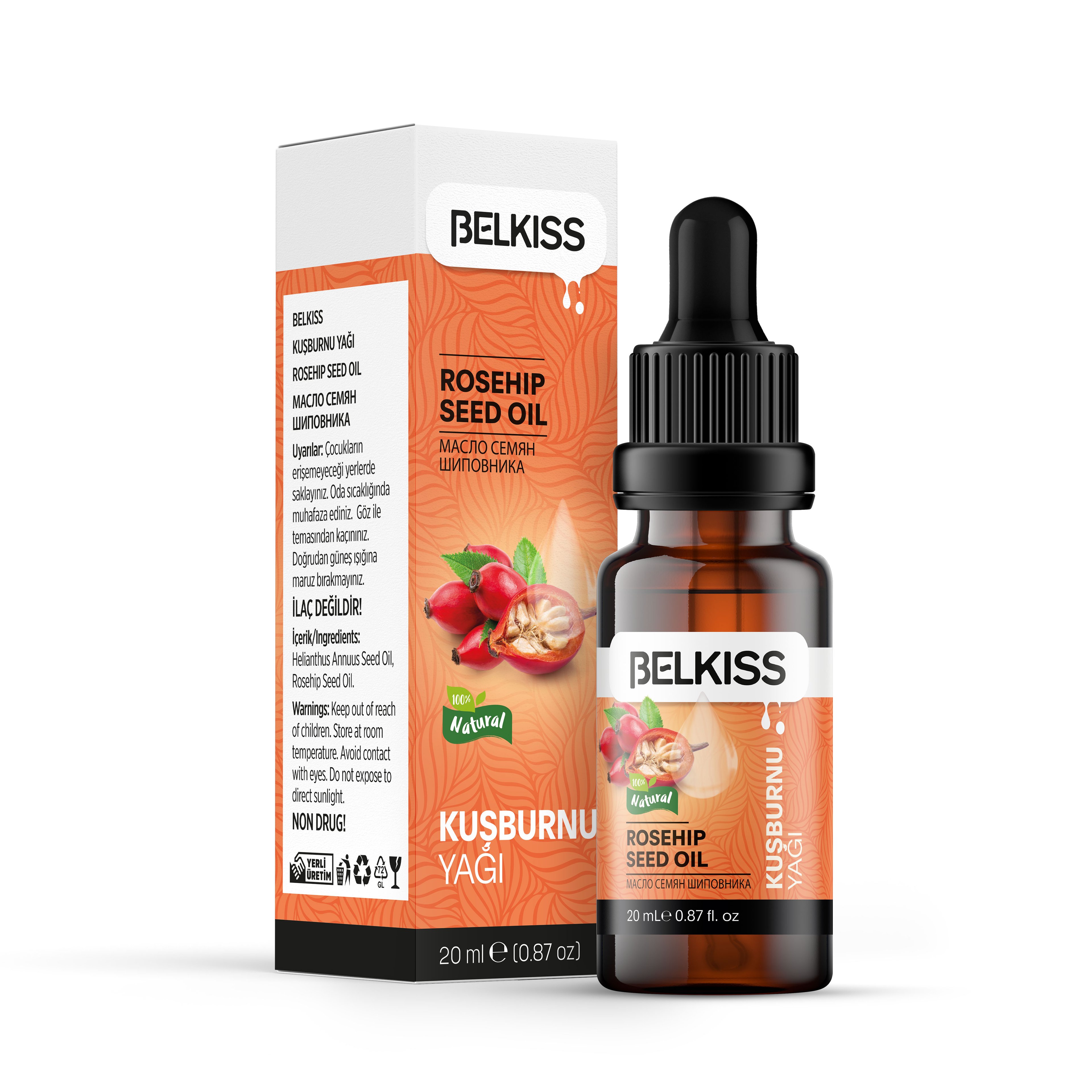 Belkıss Kuşburnu Çekirdeği Yağı 20ml