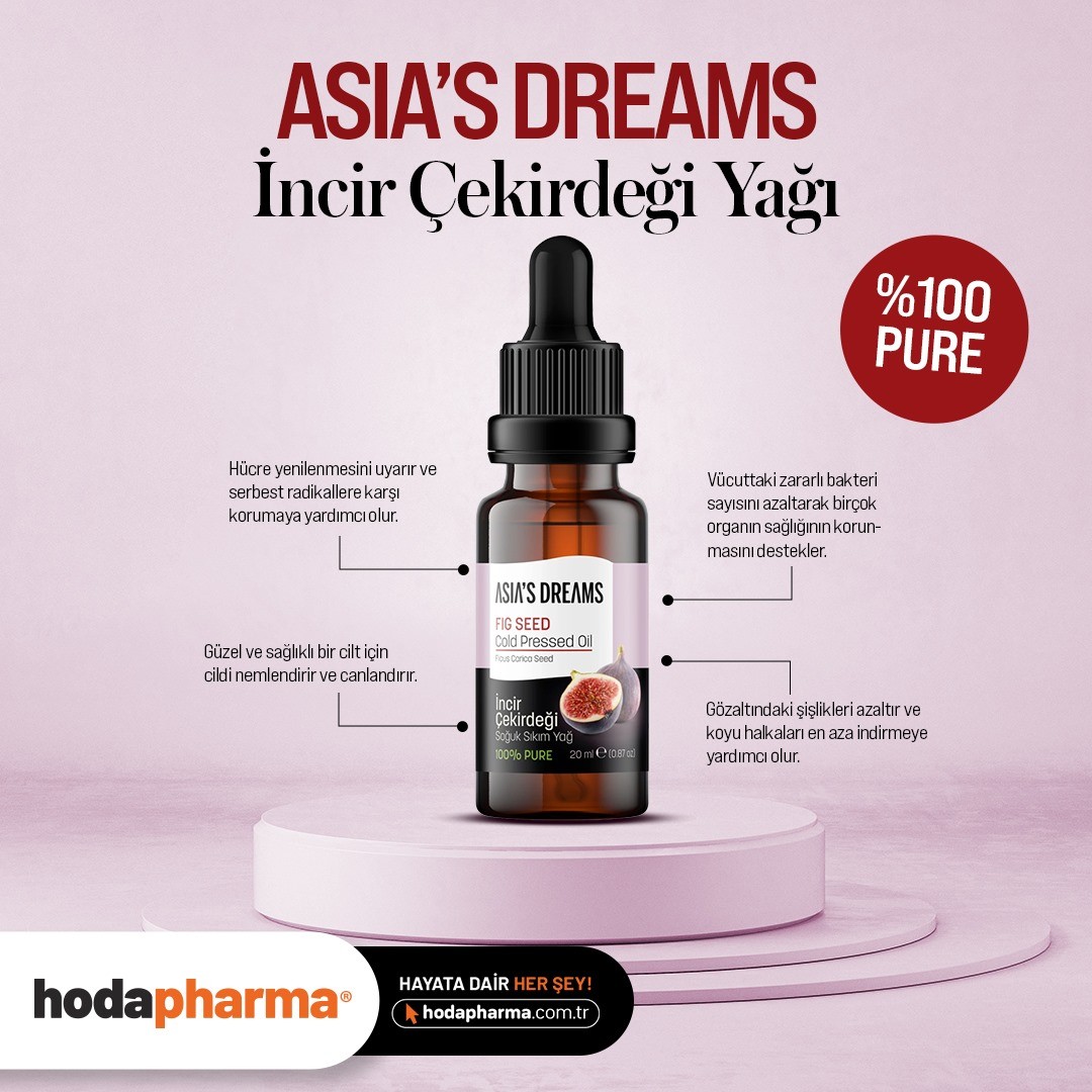 Asia's Dreams İncir Çekirdeği Soğuk Sıkım Yağ 20ml