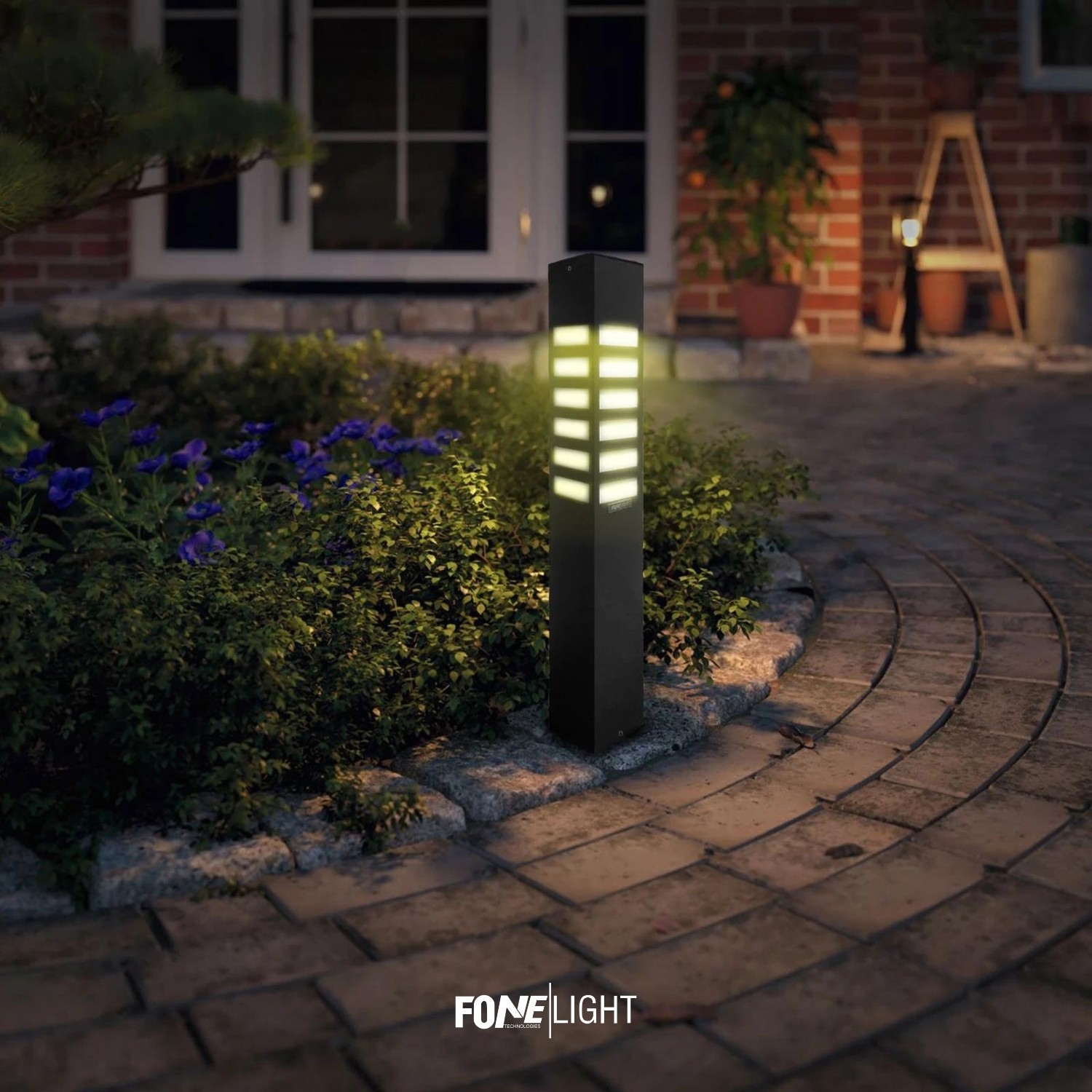 FoneLight Vilorita Alüminyum Modern Bahçe Peyzaj Yol Bollard Aydınlatma