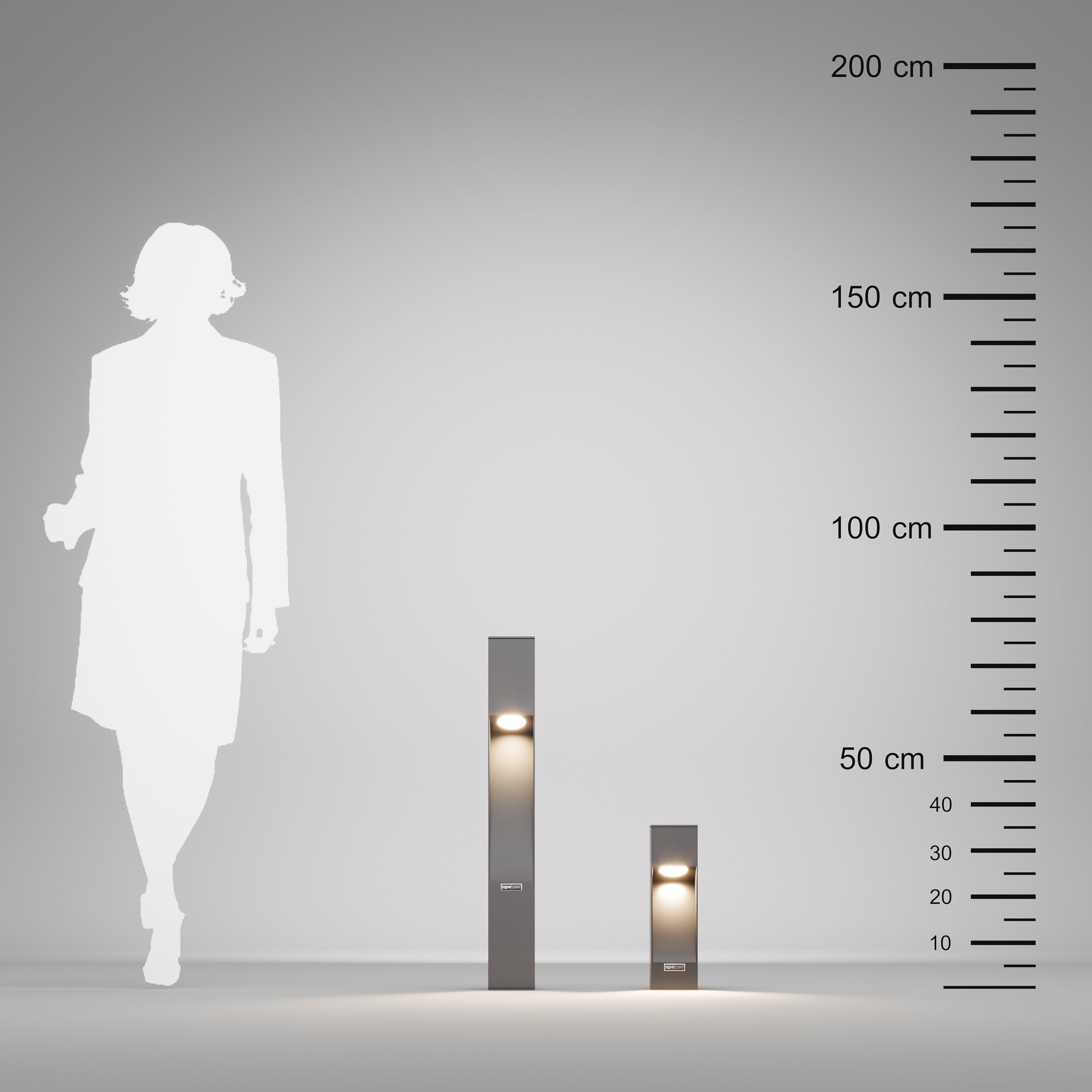 FoneLight Luzerra Alüminyum Bahçe Yürüyüş Yolu Aydınlatması Bollard Aydınlatma