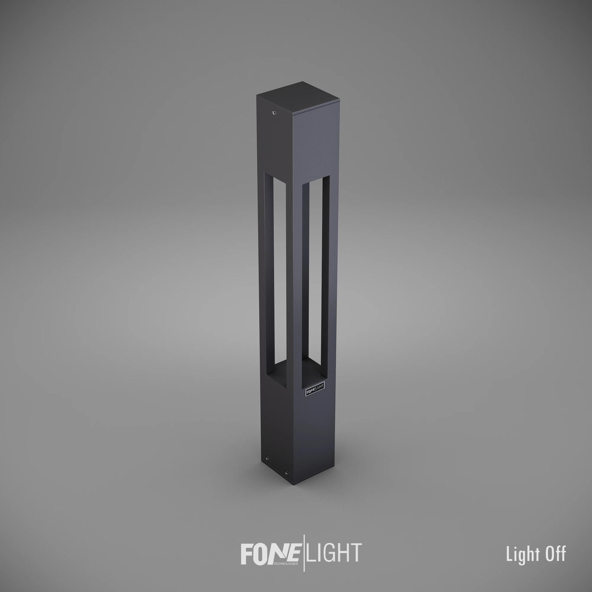 FoneLight Aka Alüminyum Bollard LED Bahçe Aydınlatması - 100x100x750 mm