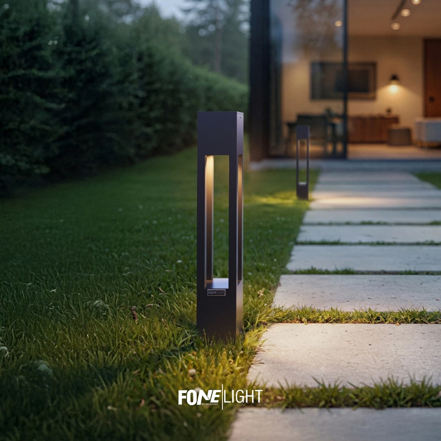 FoneLight Aka Alüminyum Bollard LED Bahçe Aydınlatması