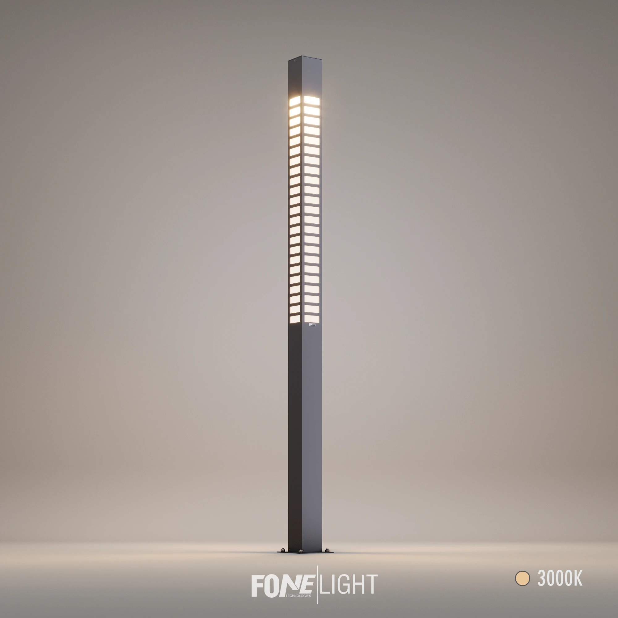 FoneLight Vilorita Alüminyum Park Bahçe Peyzaj Dekoratif Aydınlatma Direği