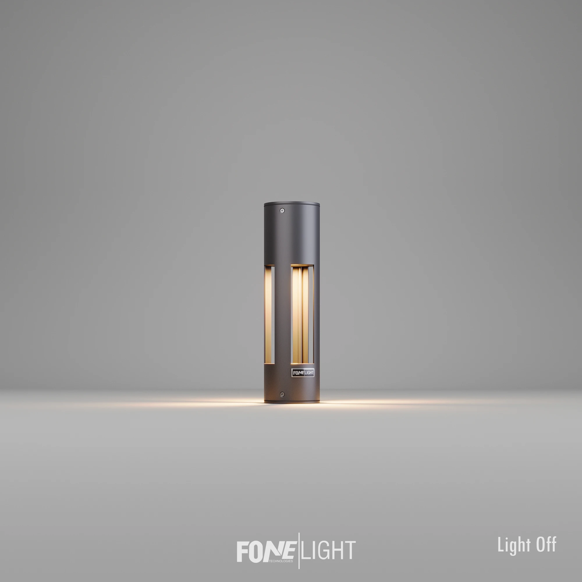 FoneLight Curvex Alüminyum Modern Bahçe Aydınlatması - 100x100x350 mm