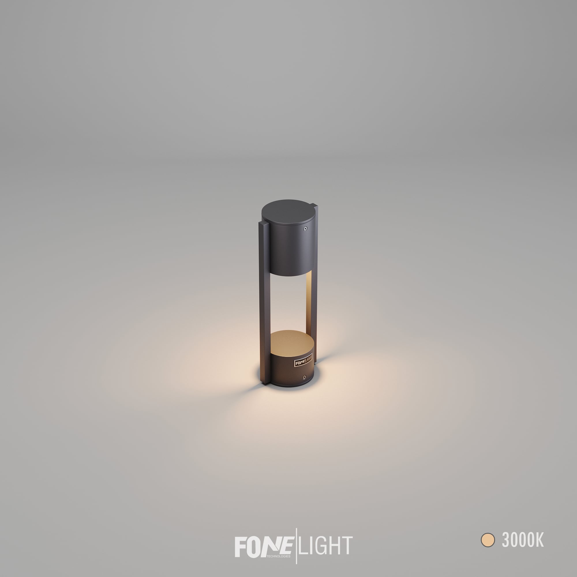 FoneLight Holera Alüminyum Bahçe Bollard Aydınlatma  - 100x100x350 mm