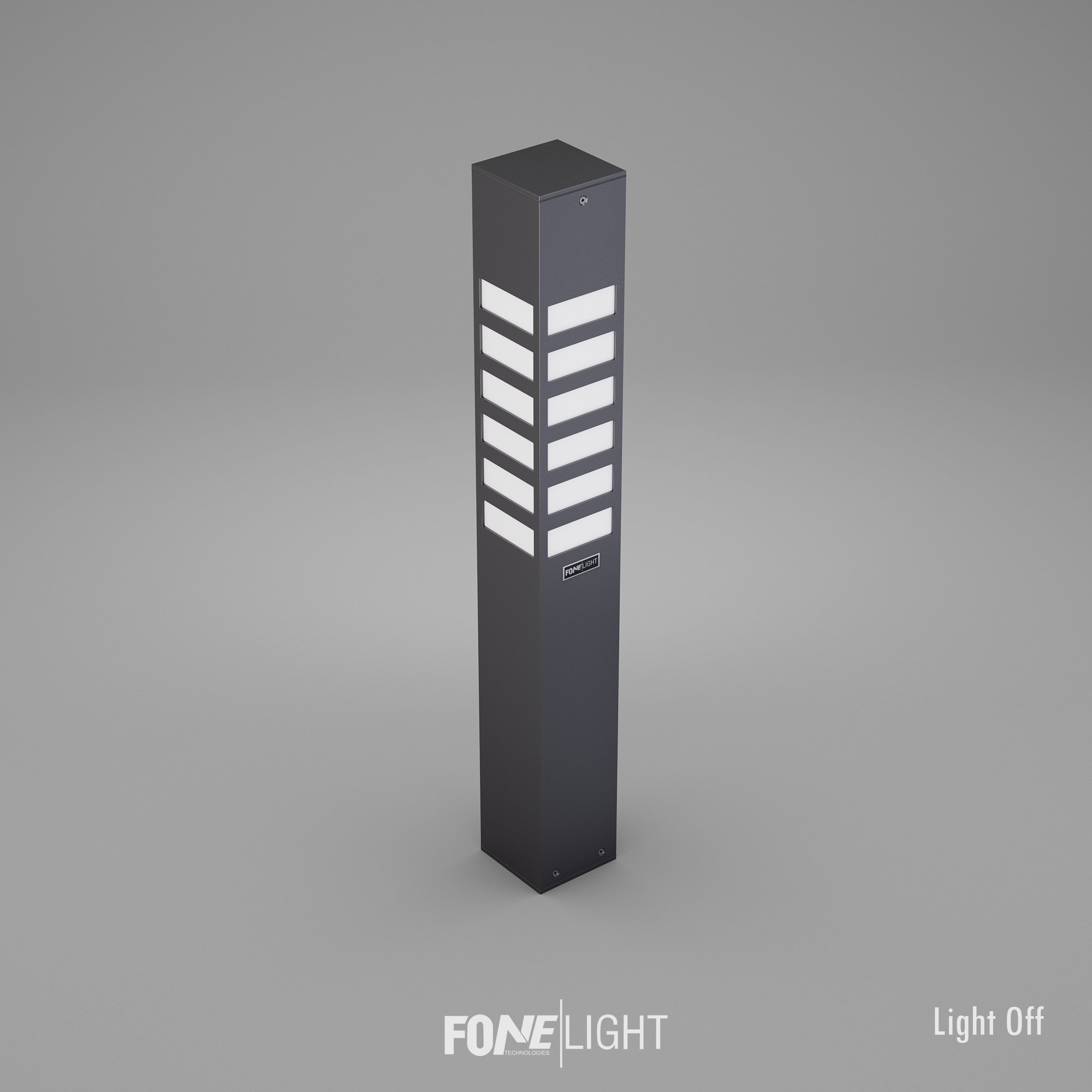 FoneLight Vilorita Alüminyum Modern Bahçe Peyzaj Yol Bollard Aydınlatma