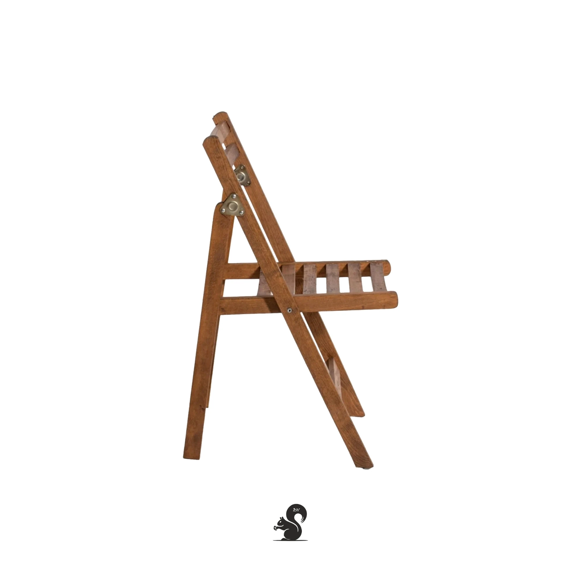 By Squirrel Gürgen Katlanır Dalyan Ahşap Bahçe Sandalyesi - Ceviz