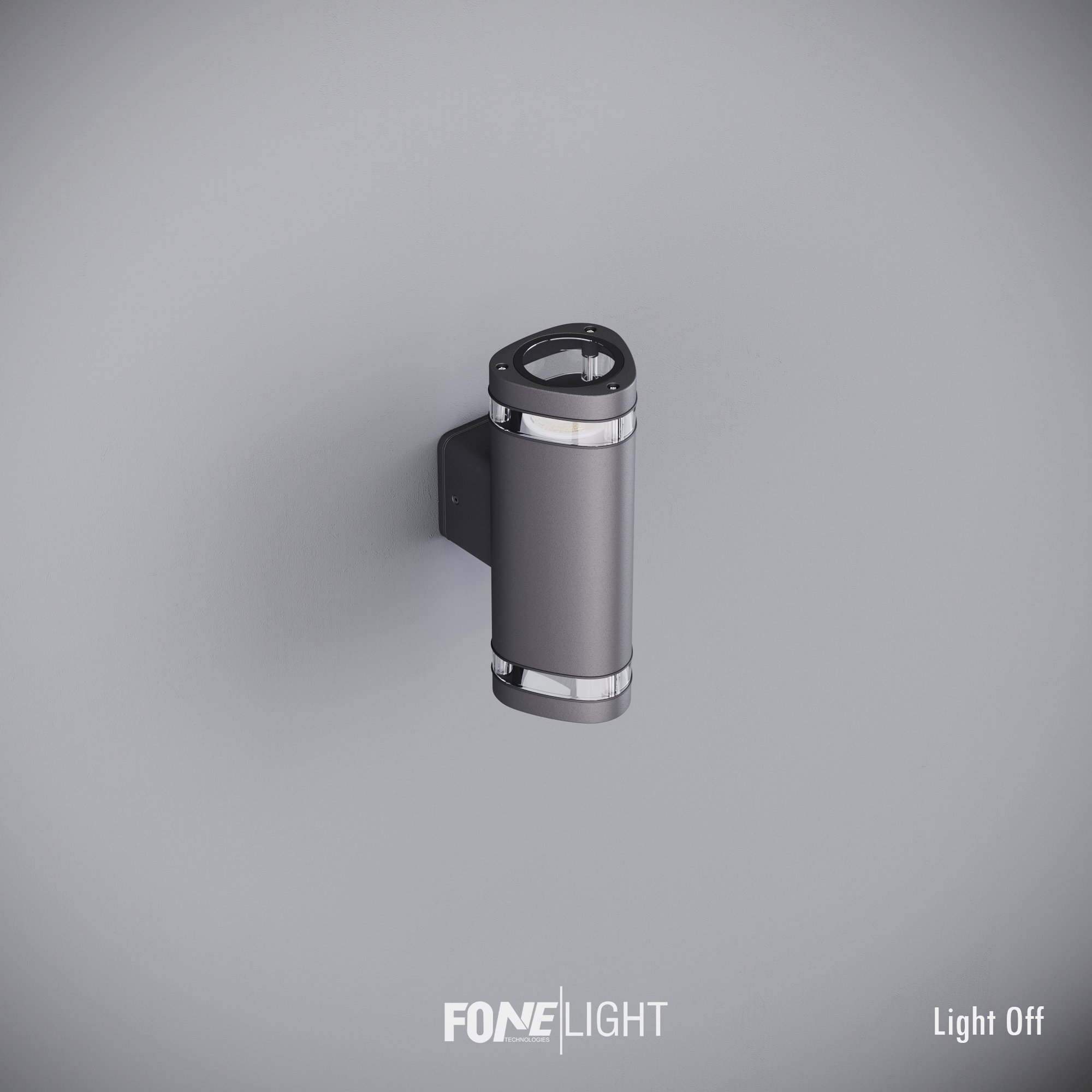 FoneLight Gala Duo Modern Cam Detaylı Çift Yönlü Alüminyum Aplik