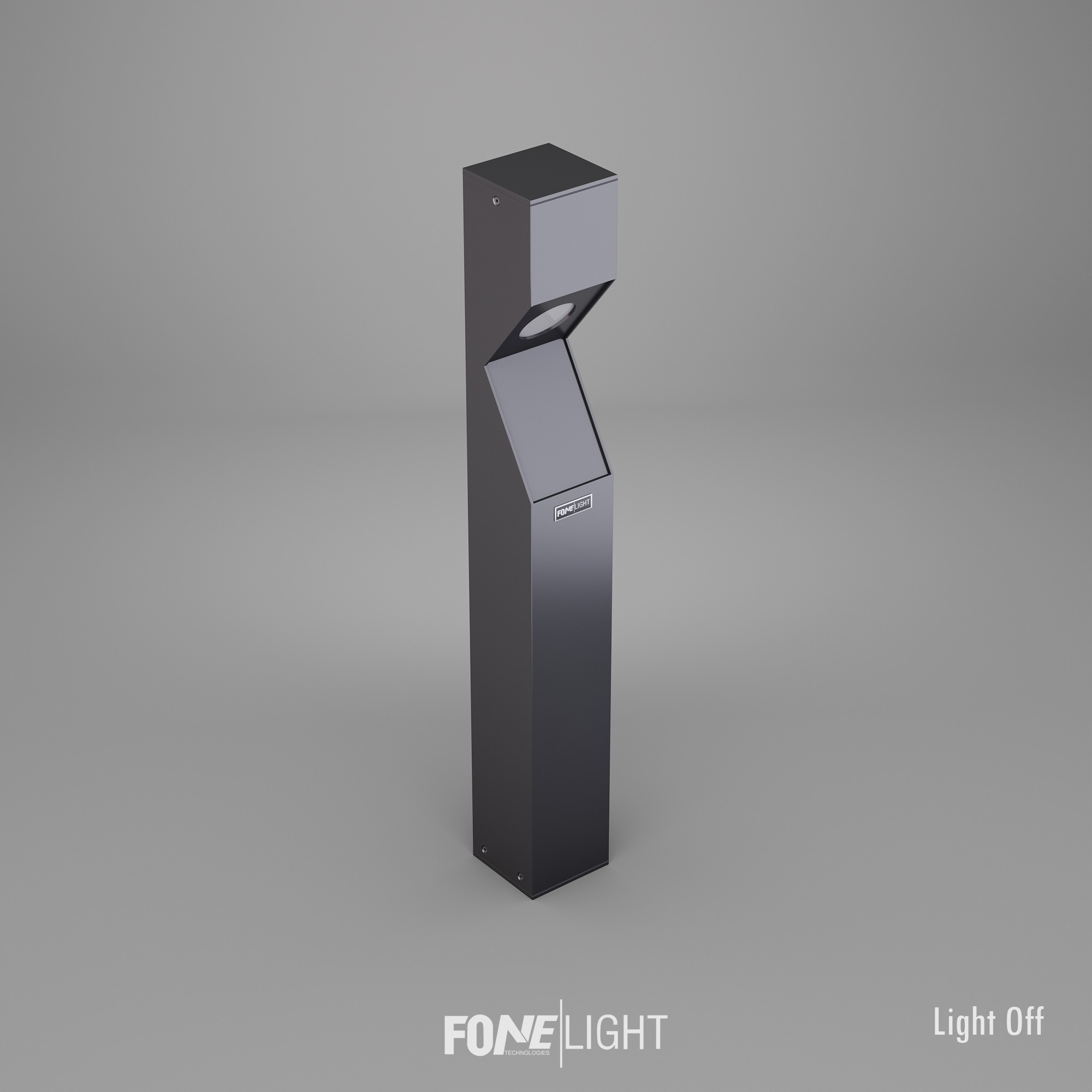 FoneLight Dualluz Modern Alüminyum Bahçe Aydınlatma Bollard