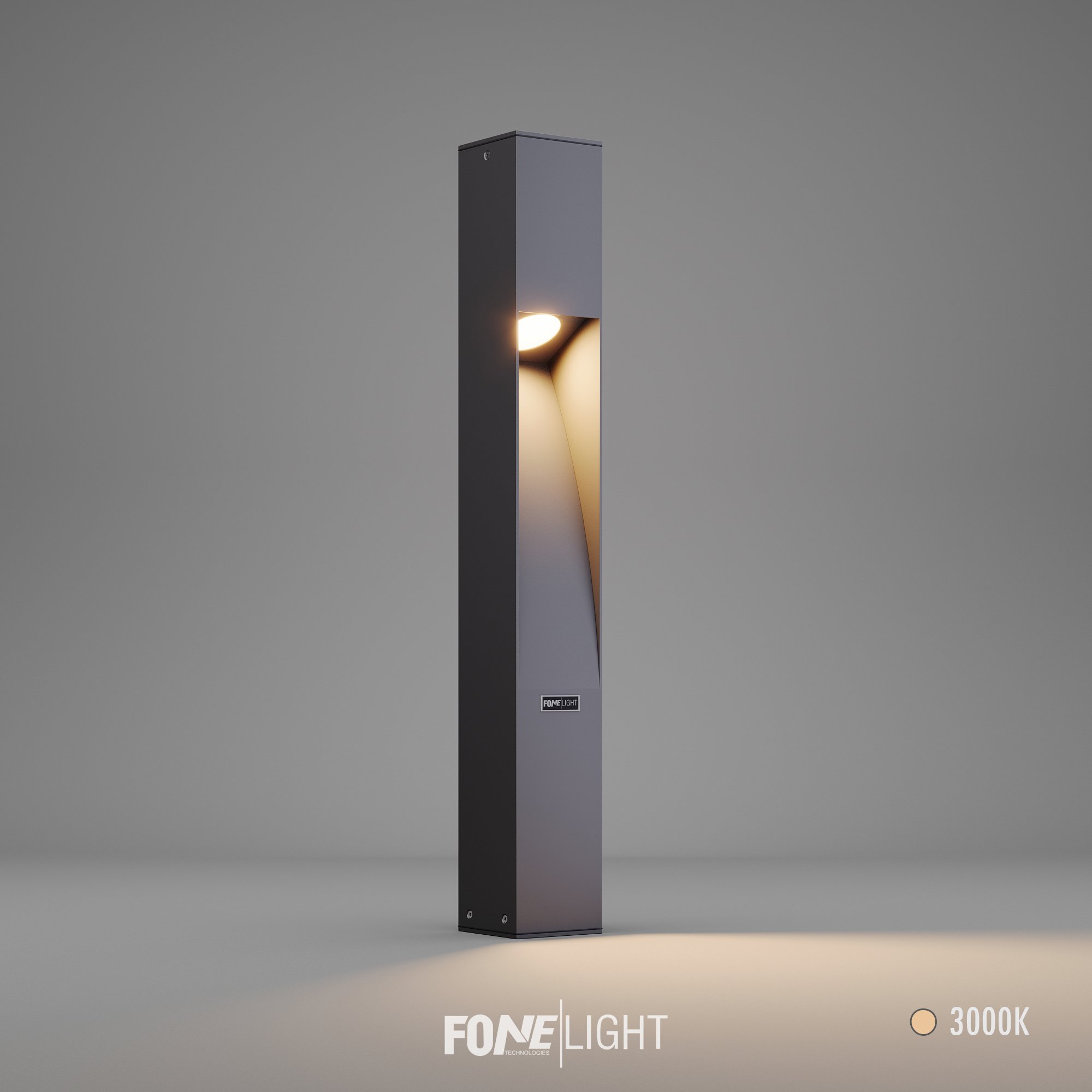 FoneLight Luzerra Alüminyum Bahçe Yürüyüş Yolu Aydınlatması Bollard Aydınlatma