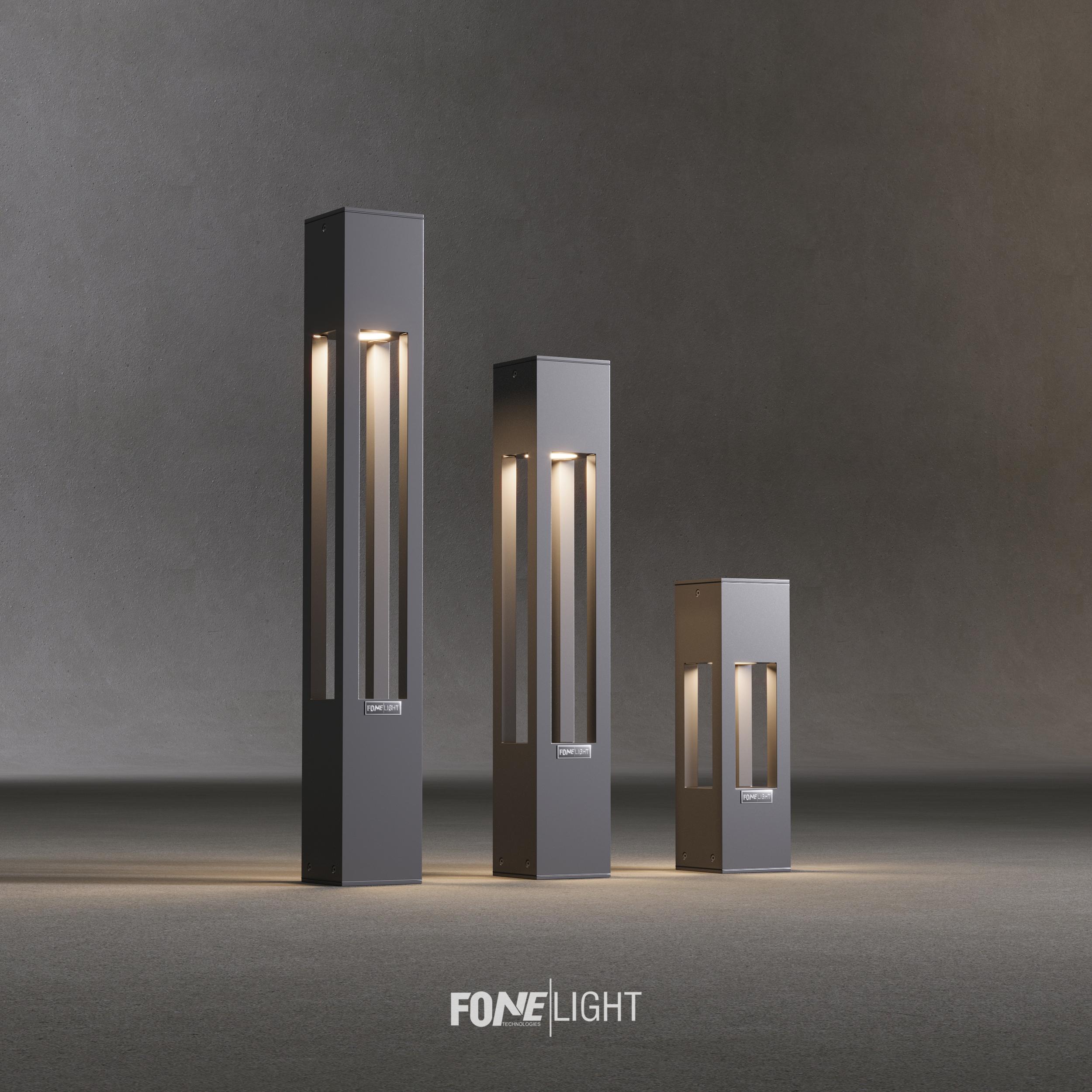 FoneLight Aka Alüminyum Bollard LED Bahçe Aydınlatması