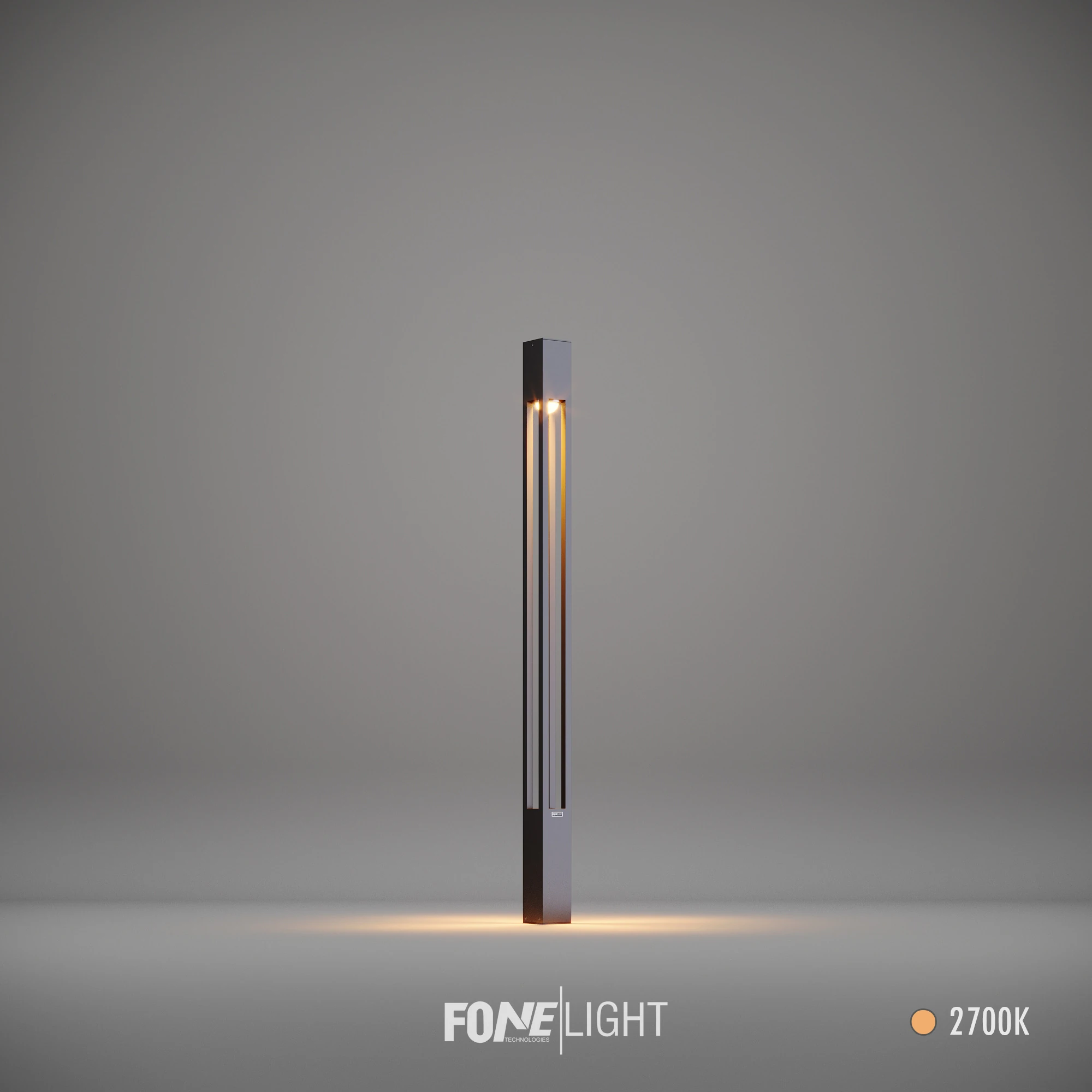 FoneLight Aka Dekoratif Aydınlatma Direği Alüminyum Park Bahçe Alan Aydınlatması - 120x120x2000