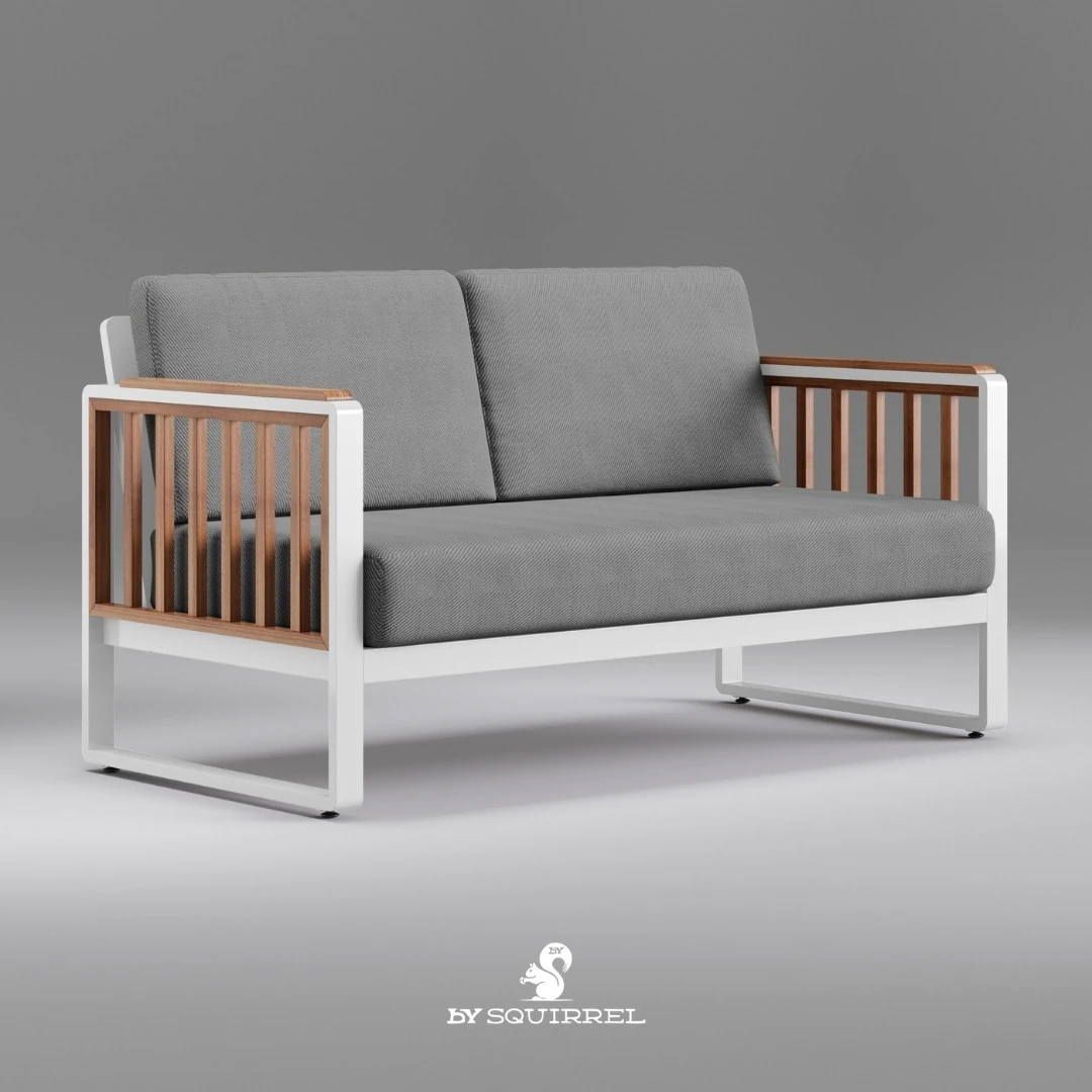 By Squirrel MiVista Alüminyum Bahçe Mobilya Takımı - Beyaz