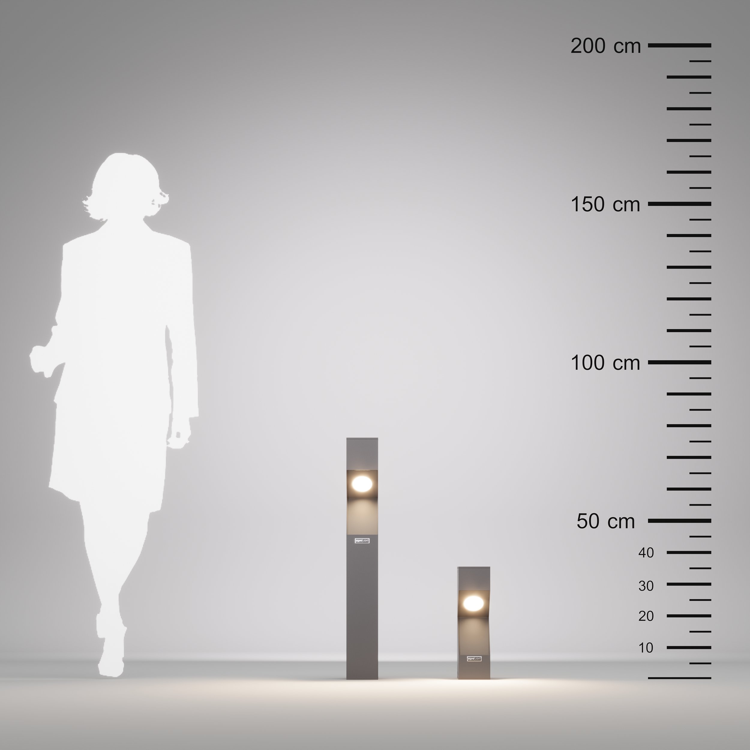FoneLight Dualluz Modern Alüminyum Bahçe Aydınlatma Bollard