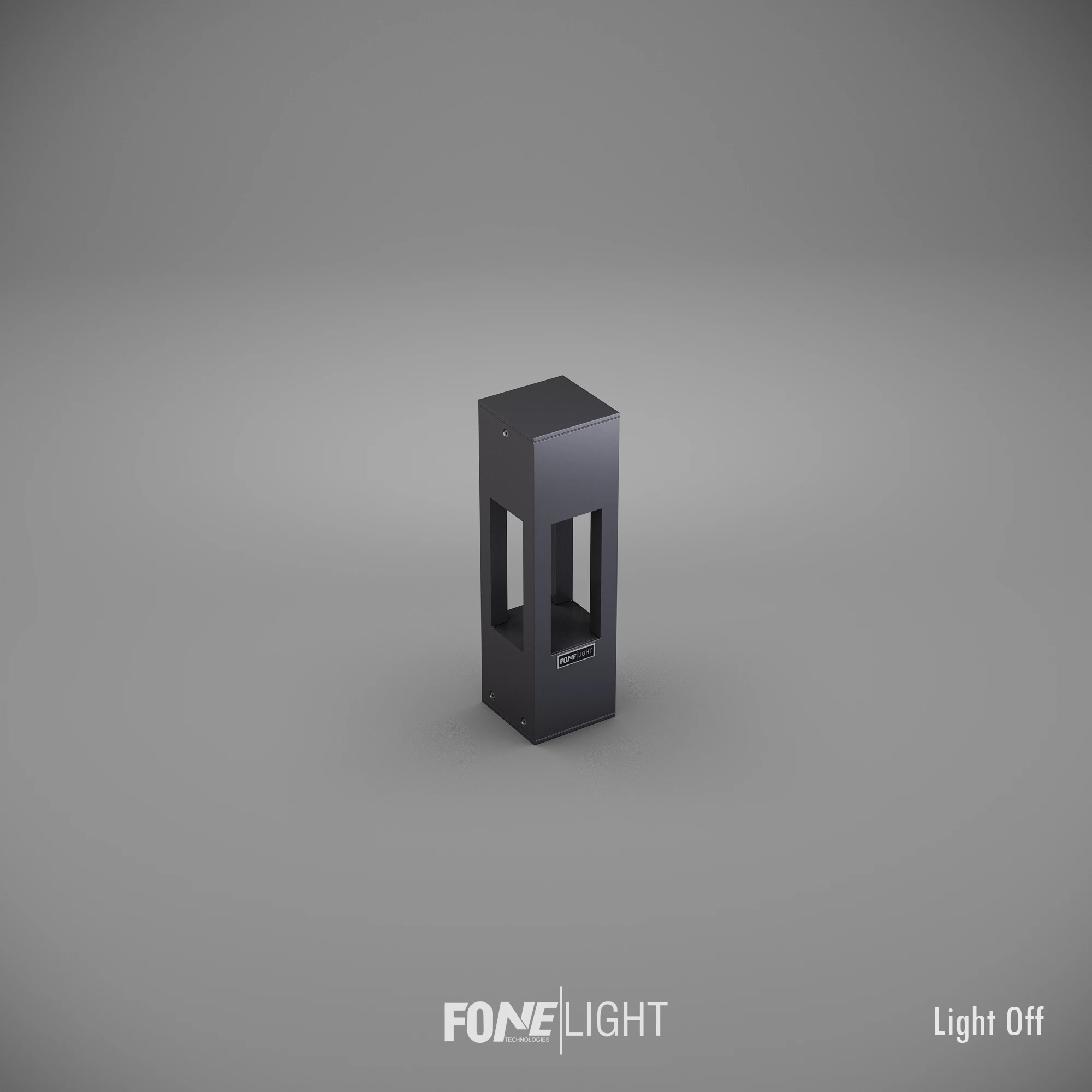 FoneLight Aka Alüminyum Bollard LED Bahçe Aydınlatması - 100x100x350 mm