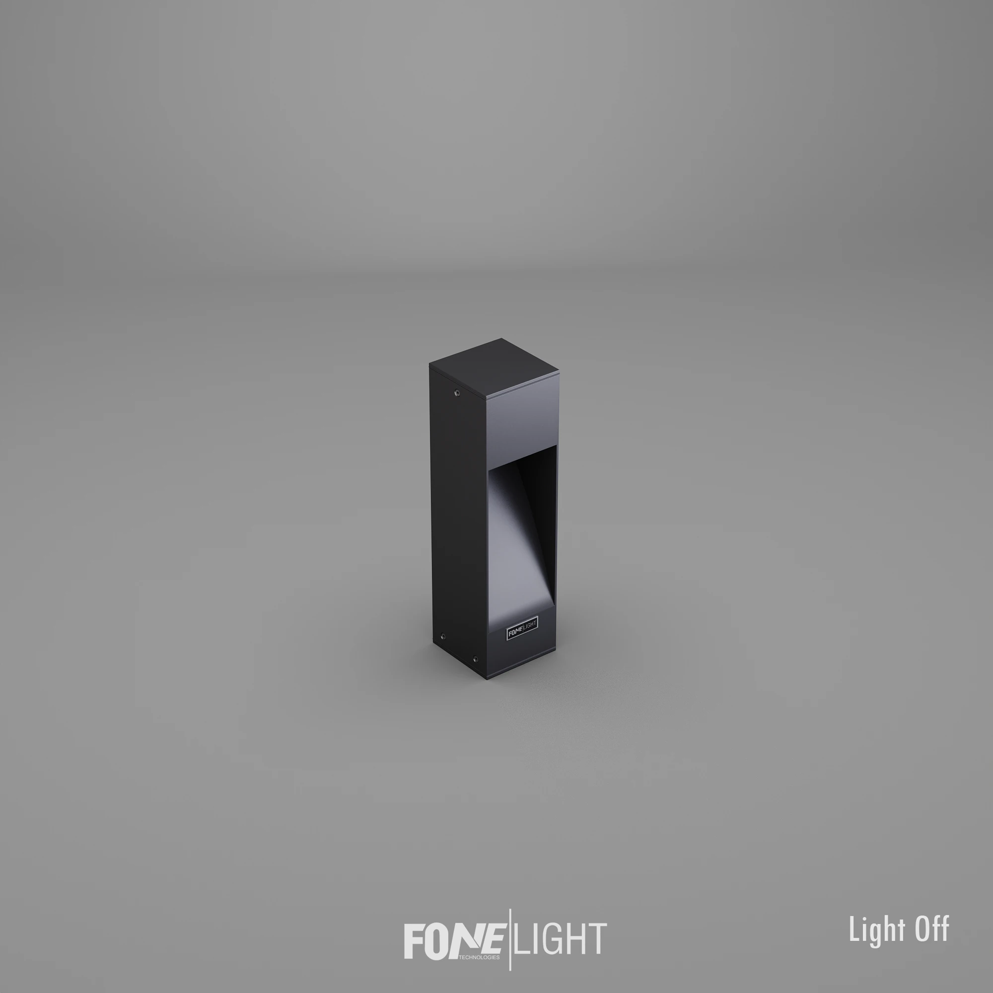 FoneLight Luzerra Alüminyum Bahçe Yürüyüş Yolu Aydınlatması Bollard Aydınlatma - 100x100x350 mm