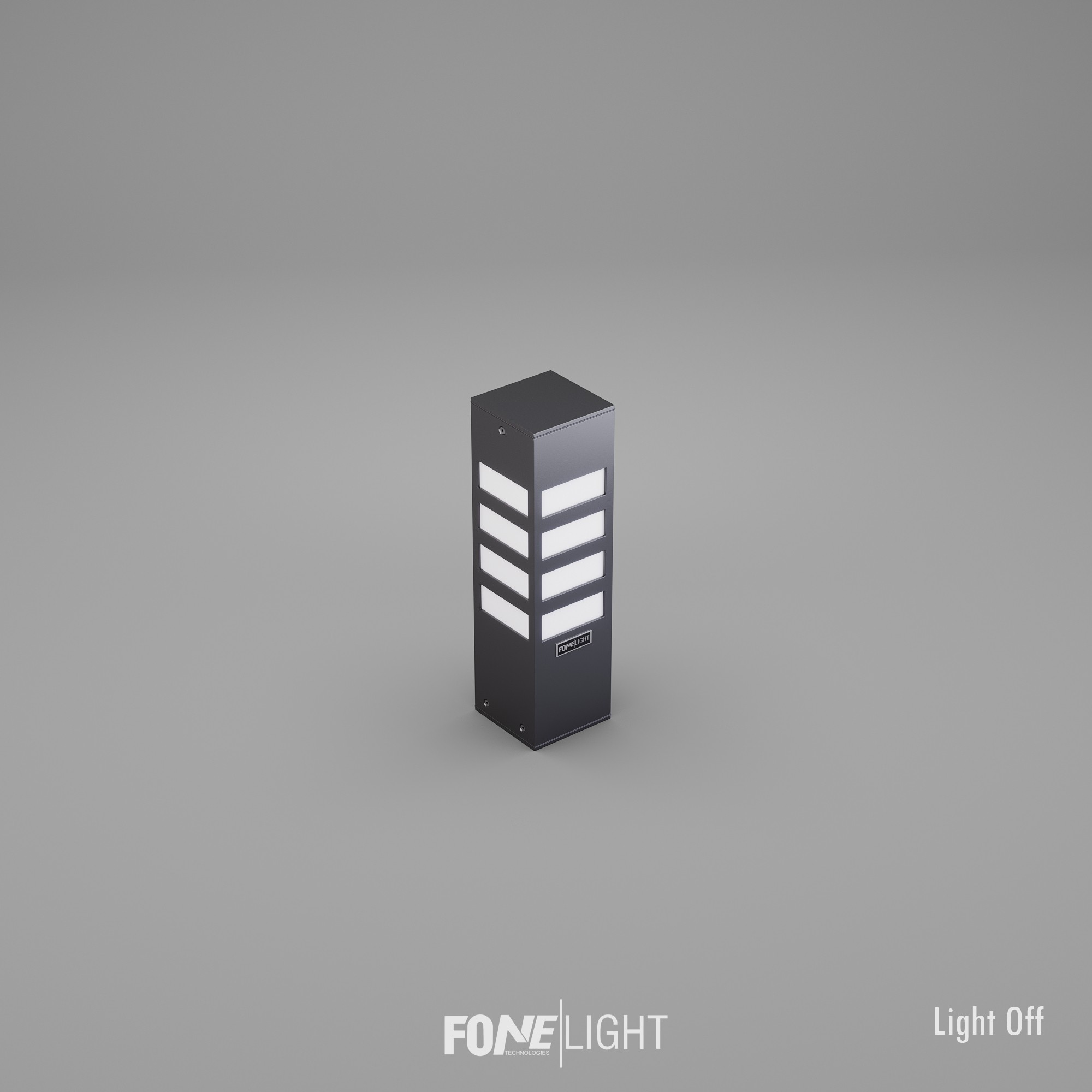 FoneLight Vilorita Alüminyum Modern Bahçe Peyzaj Yol Bollard Aydınlatma