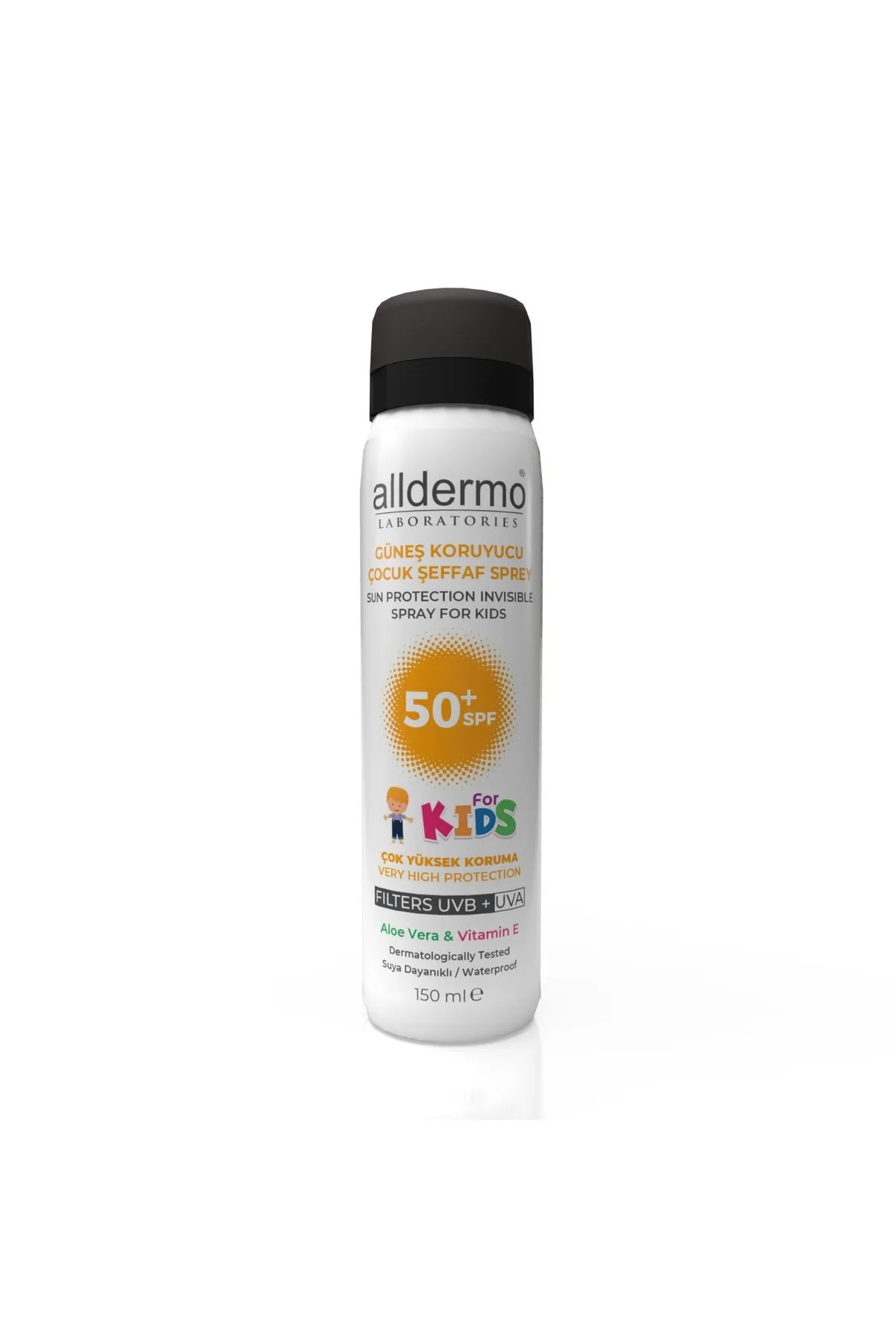 Alldermo Spf50+ Kıds Invısıble (şeffaf) Aerosol 150ml Sprey