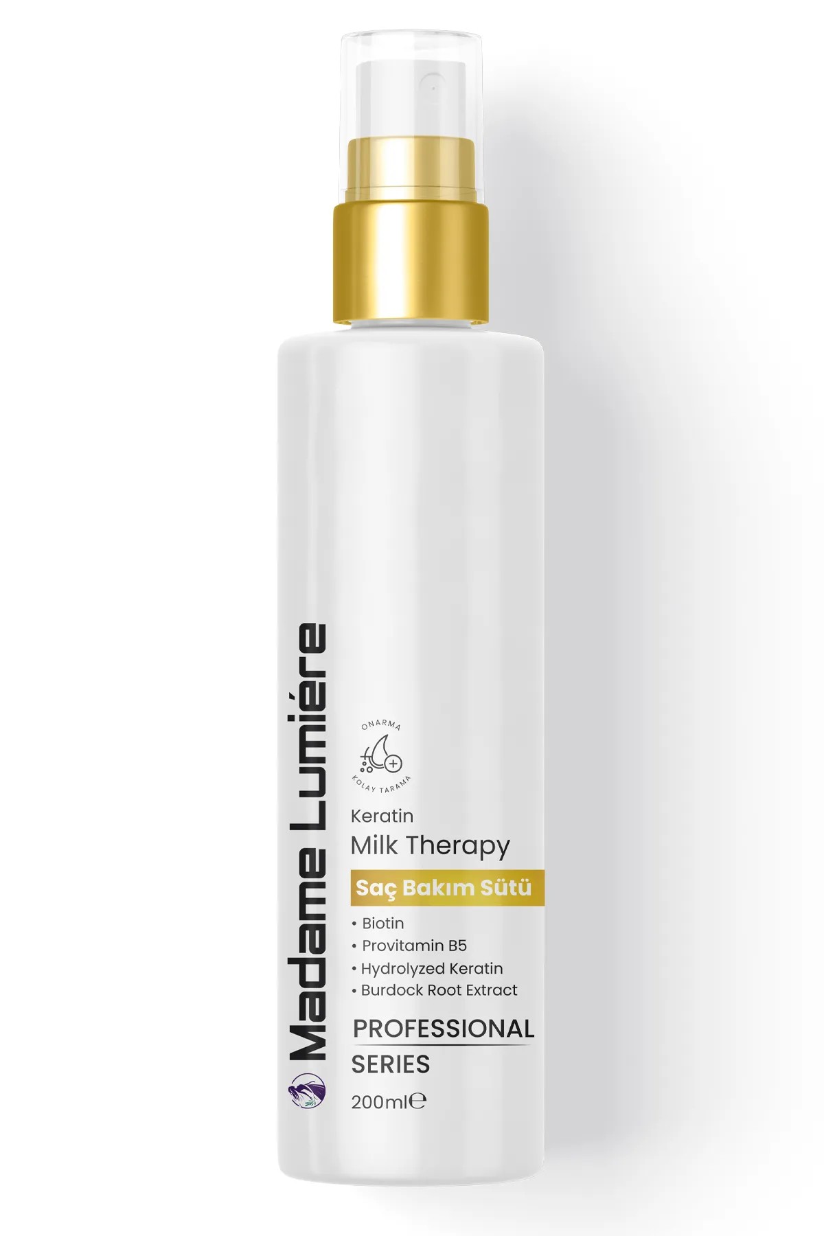 Madame Lumıere Güçlendirici, Besleyici Ve Onarıcı Saç Bakım Sütü Keratin & Provitamin 200 ml