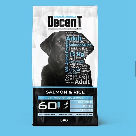 DECENT DOG ADULT SALMON (Somonlu Yetişkin Köpek Maması) - 15 Kg