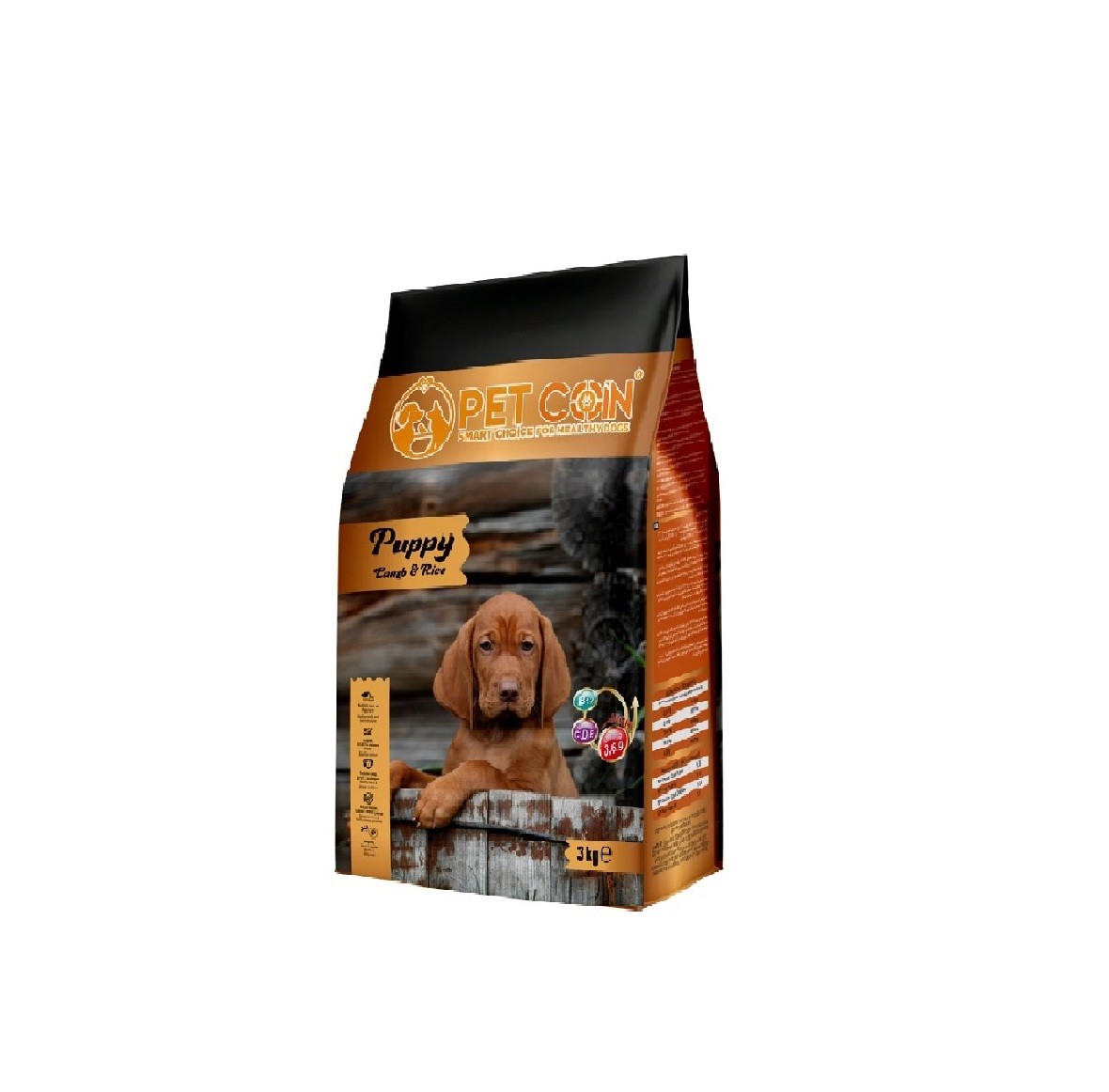 PETCOIN KUZU ETLİ YAVRU KÖPEK MAMASI - 15 Kg