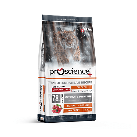 PRO SCIENCE STERILISED CHICKEN CAT (Tavuklu Kısırlaştırılmış Kedi Maması) - 15 Kg