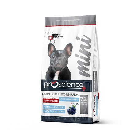 PRO SCIENCE MINI LIGHT - STERILISED (Kuzu Etli Kısırlaştırılmış Köpek Maması) - 7 Kg