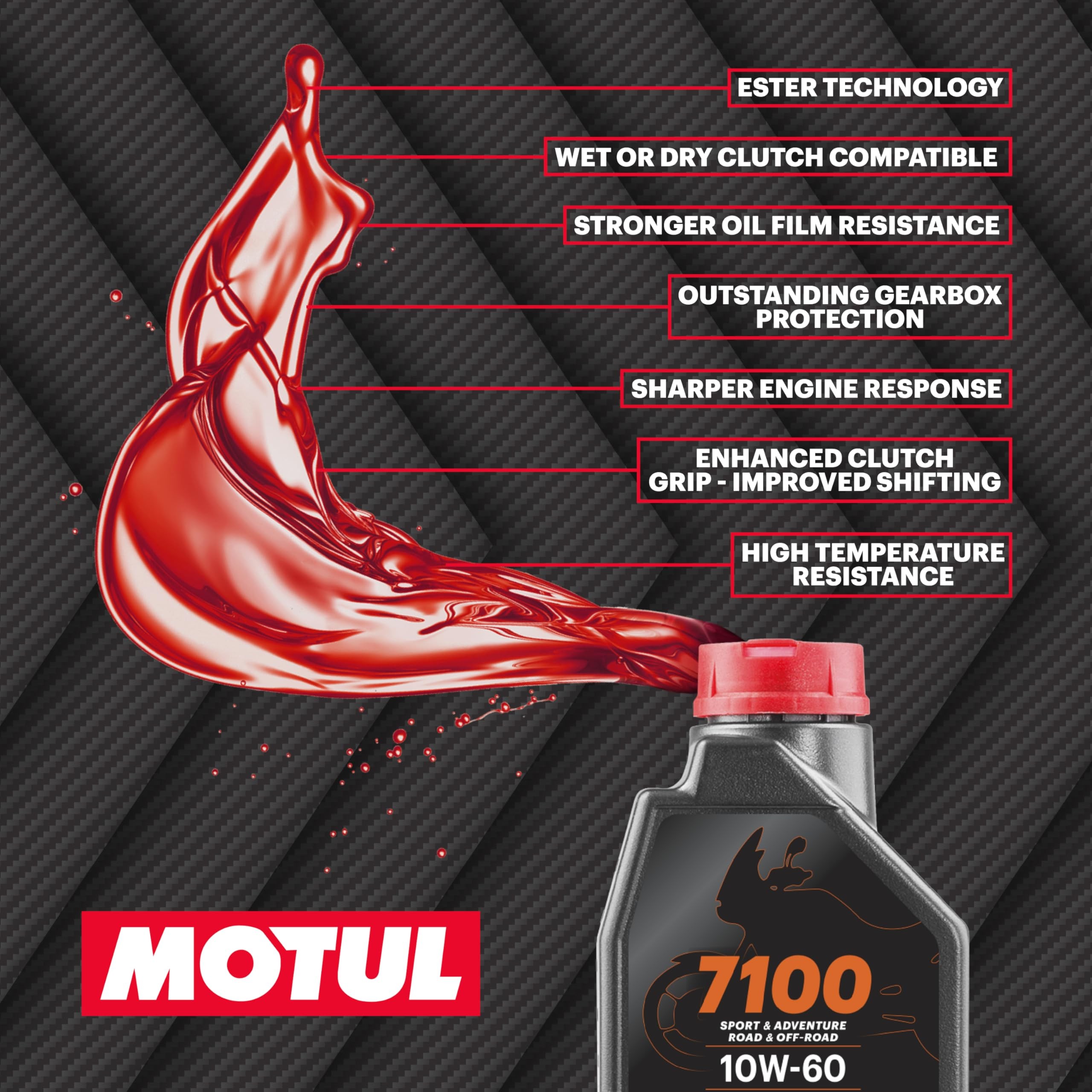 Motul 7100 10W60 4T 1 Litre Motosiklet Yagi