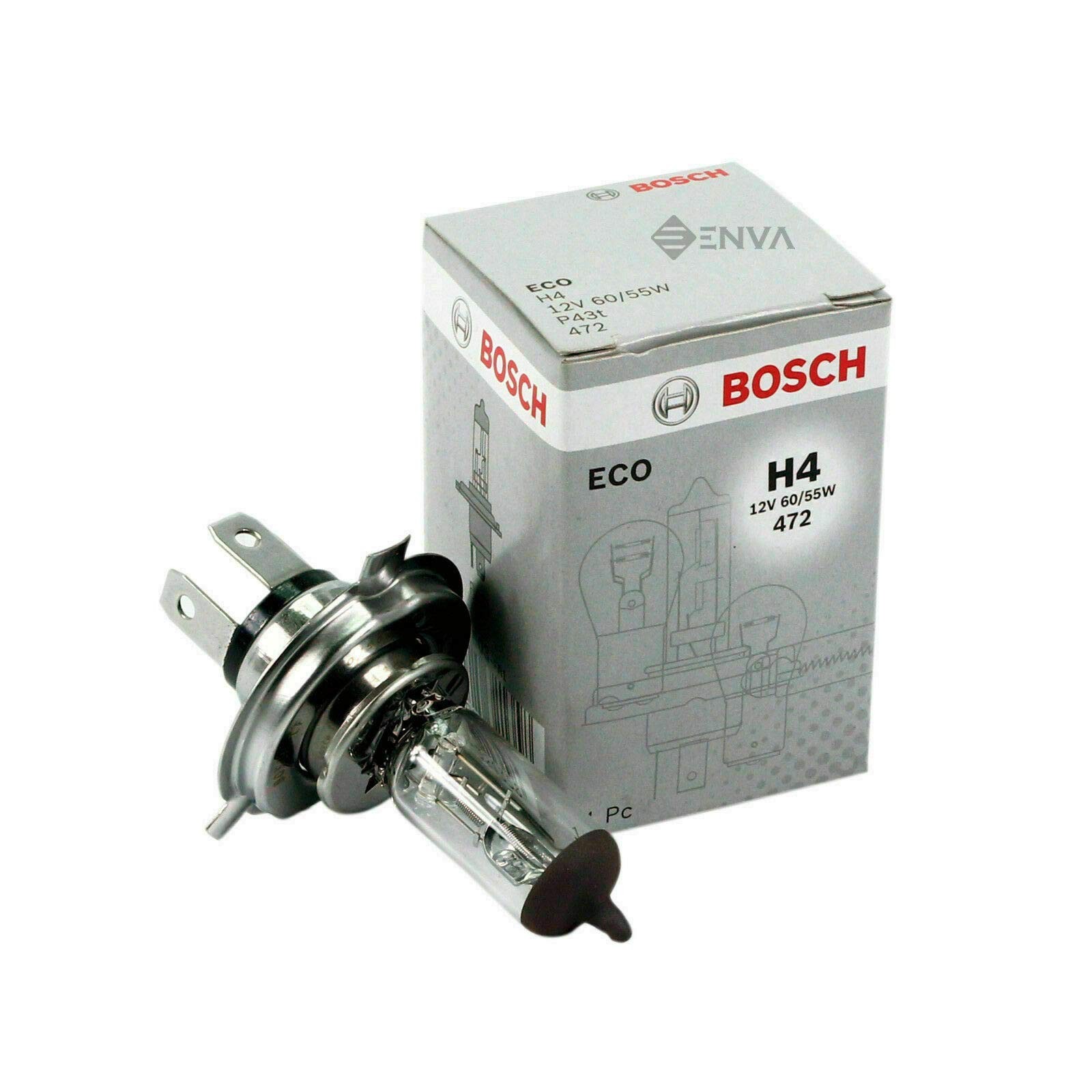 Bosch H4 FAR AMPÜLÜ (12V- 60/ 55W) 3 TIRNAKLI