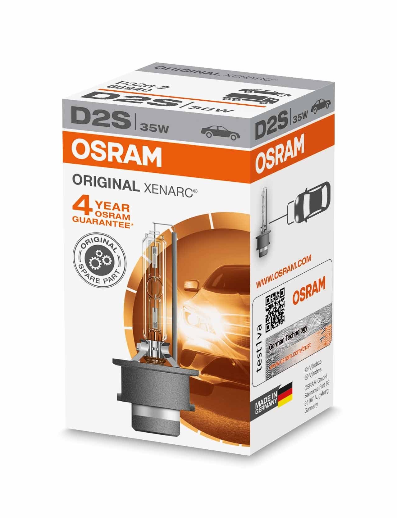 Osram Xenarc Orijinal D2S HID Xenon Brenner 85 V ampul