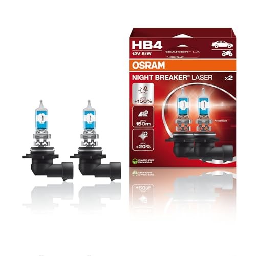 Osram Night Breaker Laser HB4 Ampul 9006NL -%150 Daha Fazla Işık