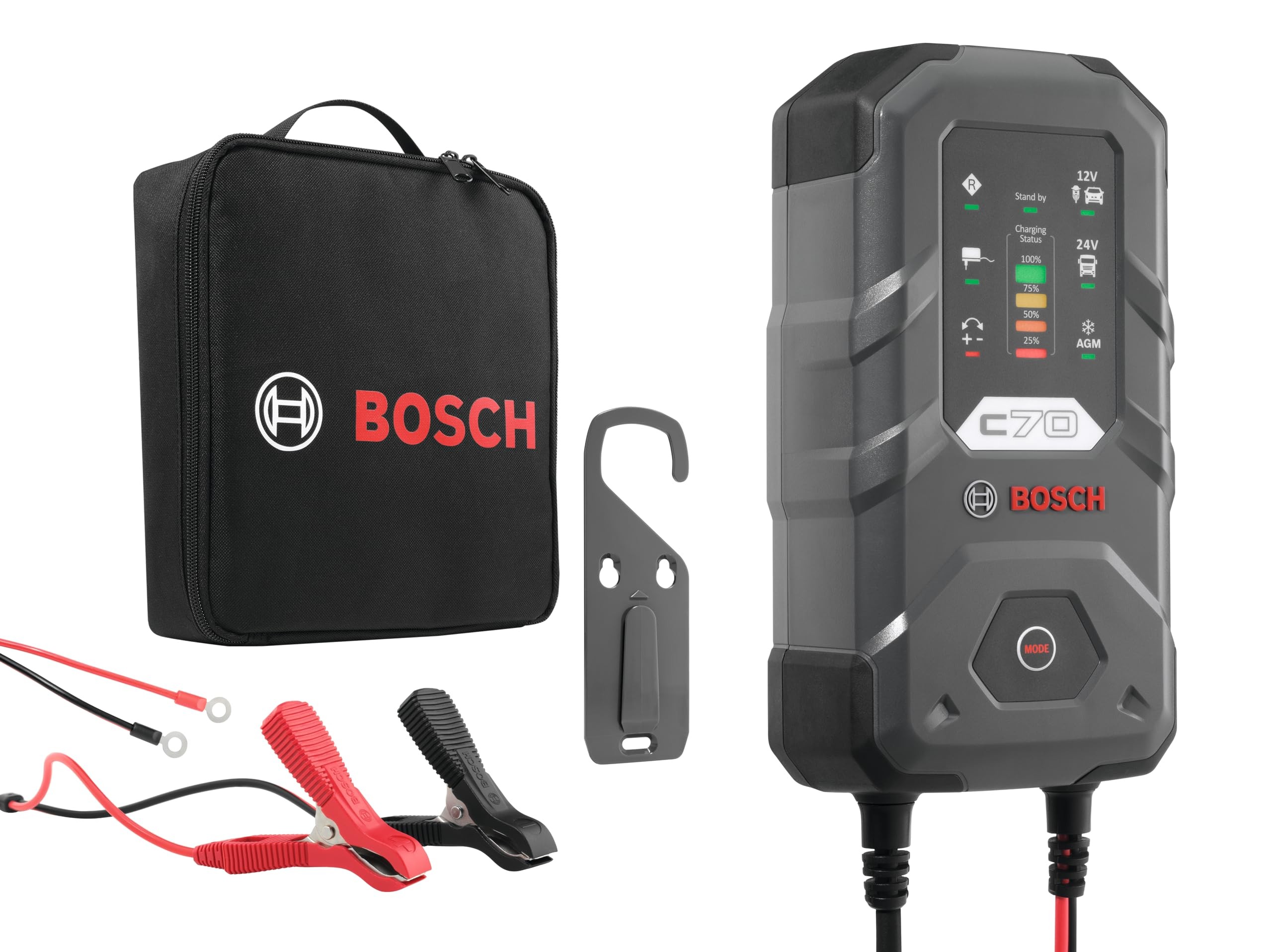 Bosch C70 Akü Şarj Cihazı, 12/24V, CG-C220 Modeli