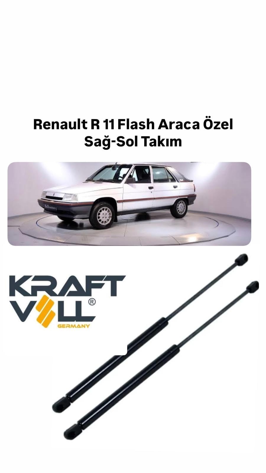 Kraftvoll Renault R 11 Flash Araca Özel Sağ-Sol Takım Bagaj Amortisörü