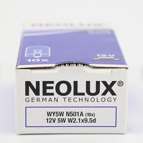 NEOLUX WY5W T10 Turuncu Dipsiz Ampul, 12V 5W, 10 Adet