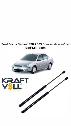 Kraftvoll Ford Focus Sedan 1998-2005 Arası Araca Özel Sağ-Sol Takım Bagaj Amortisörü