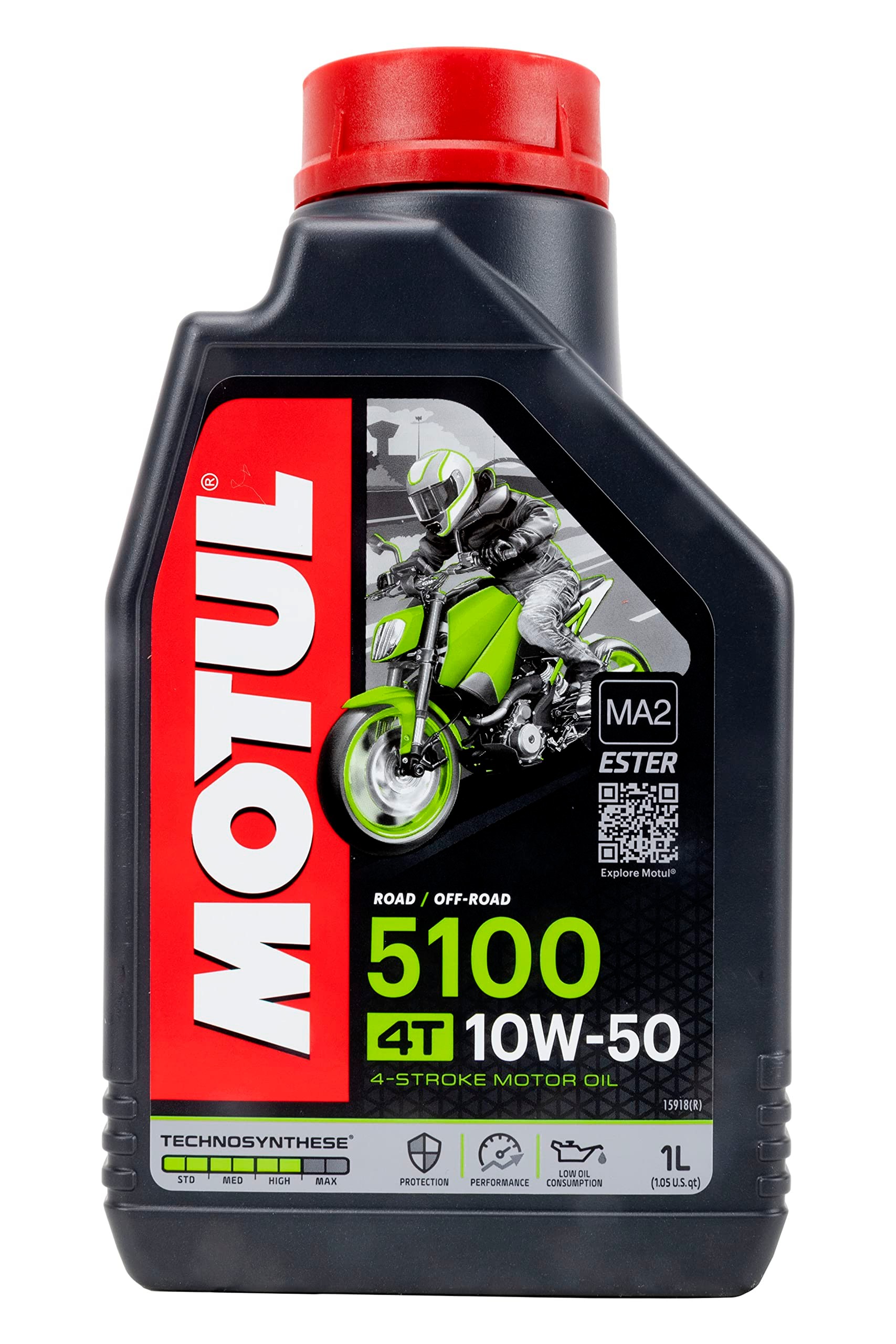 Motul 5100 10W/50 4T 1 Lt 4 Zamanlı Technosynthese Motosiklet Yağı