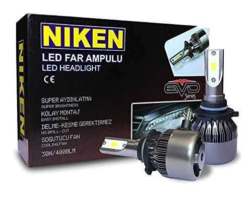 Niken H4 Led Xenon Evo Seri 4000 Lümen 6000K Beyaz Şimşek Etkili
