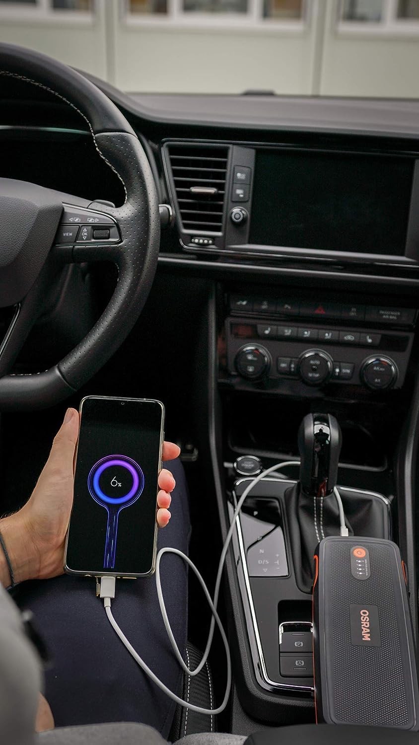 Osram Batterystart 400 Akü Takviye Cihazı, 16800 mAh, LED Işık, USB Şarj Girişi, Taşınabilir Araç Başlatıcı