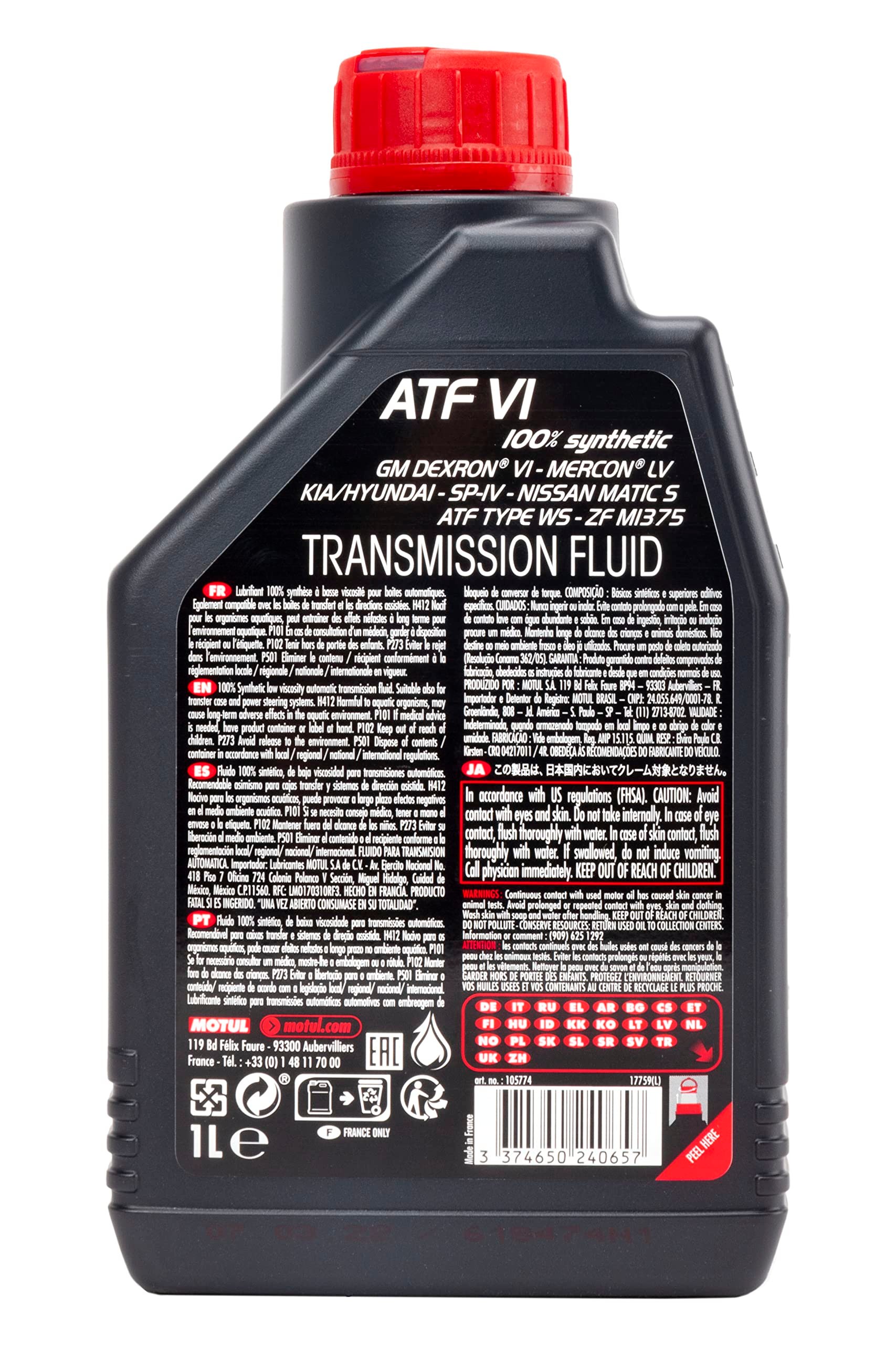 Motul ATF VI Otomatik Şanzıman Yağı YENİ TARİHLİ