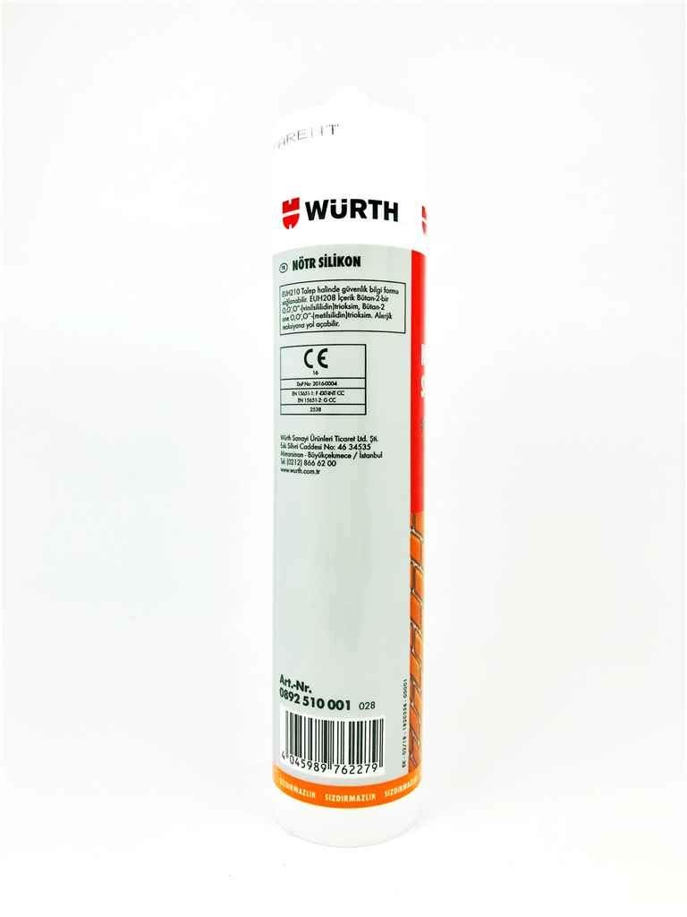 Würth Nötr Silikon Şeffaf 310 ml