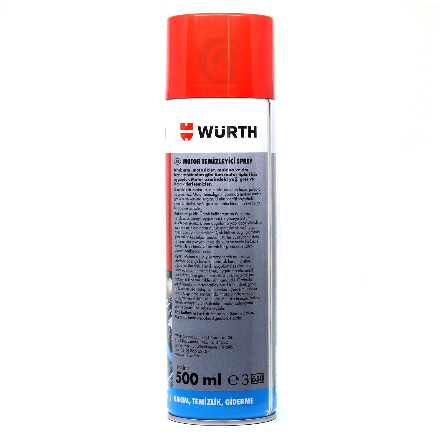 Würth Hızlı Motor Temizleme Spreyi 500 ml