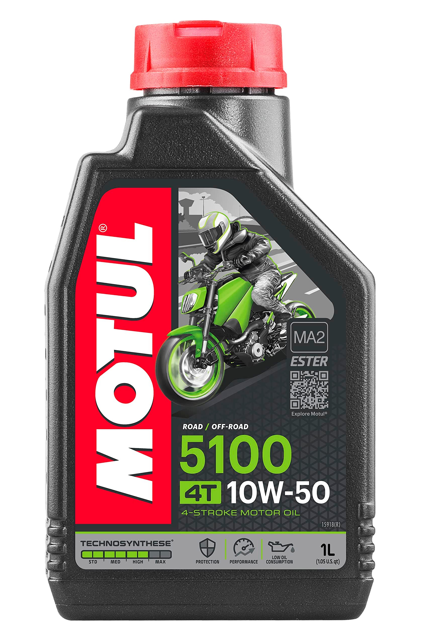 Motul 5100 10W/50 4T 1 Lt 4 Zamanlı Technosynthese Motosiklet Yağı