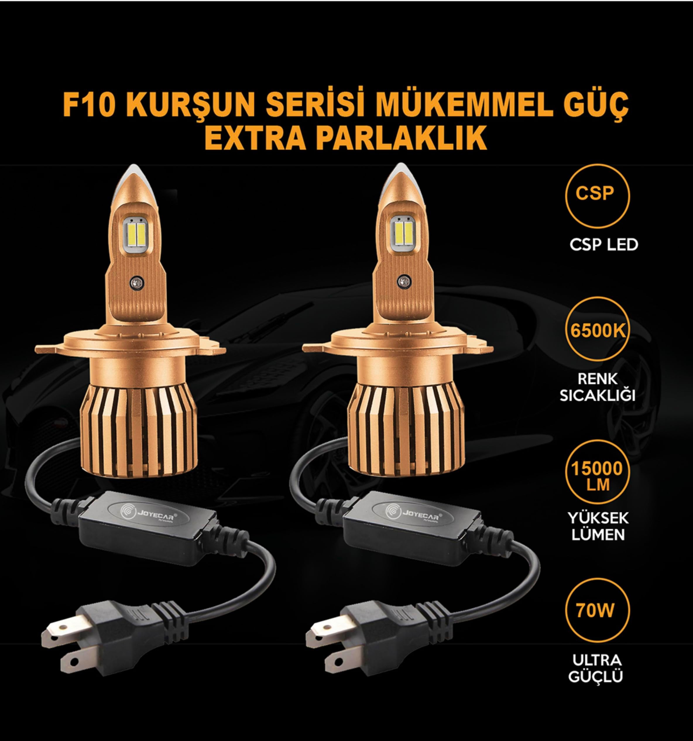 Joyecar H4 F10 Kurşun Serisi LED Xenon Far Ampulü